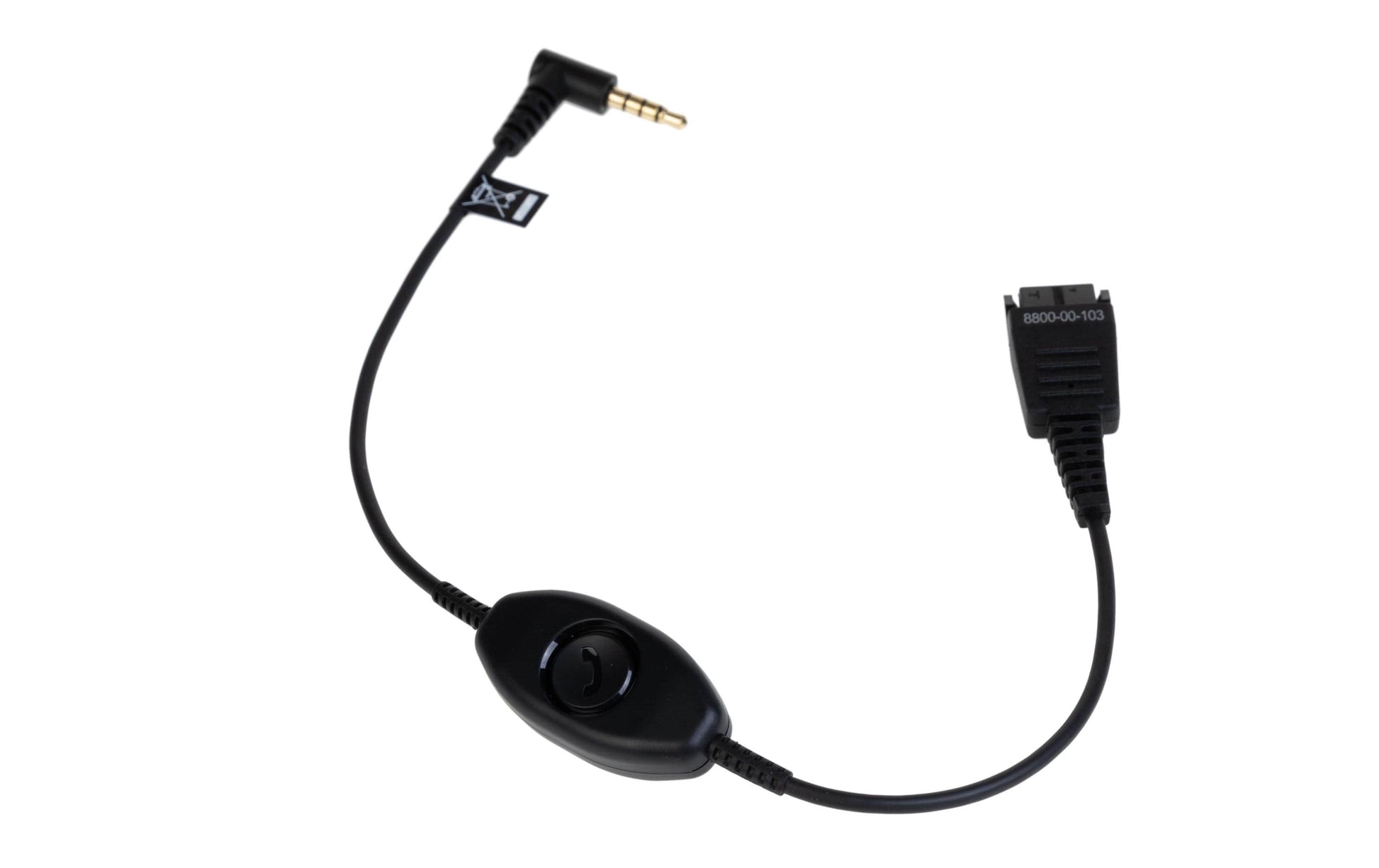 Jabra Link Mobile – Headset-Kabel, Quick Disconnect (QD), 3,5 mm, mit PTT