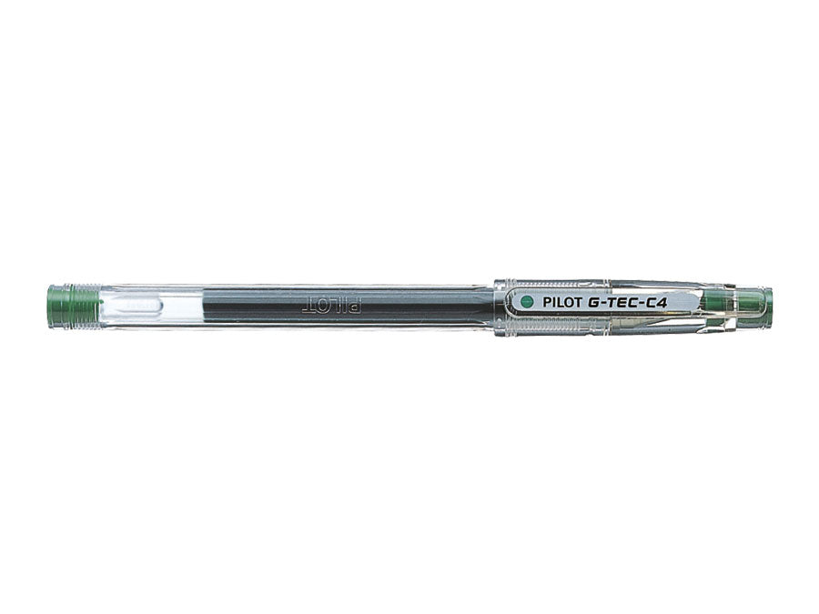 Pilot G-TEC C4 Gelschreiber, Kappe – Grün, Spitze 0,4 mm, 1 Stk.