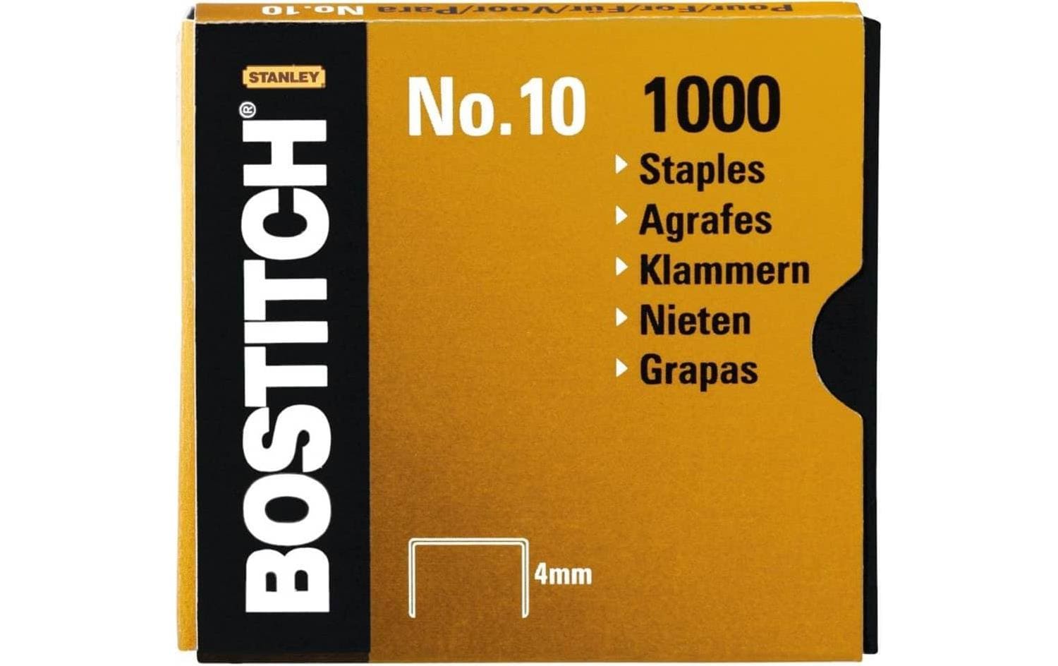Bostitch Heftklammern – 4 mm – Metall, silber – 1000 Stk.