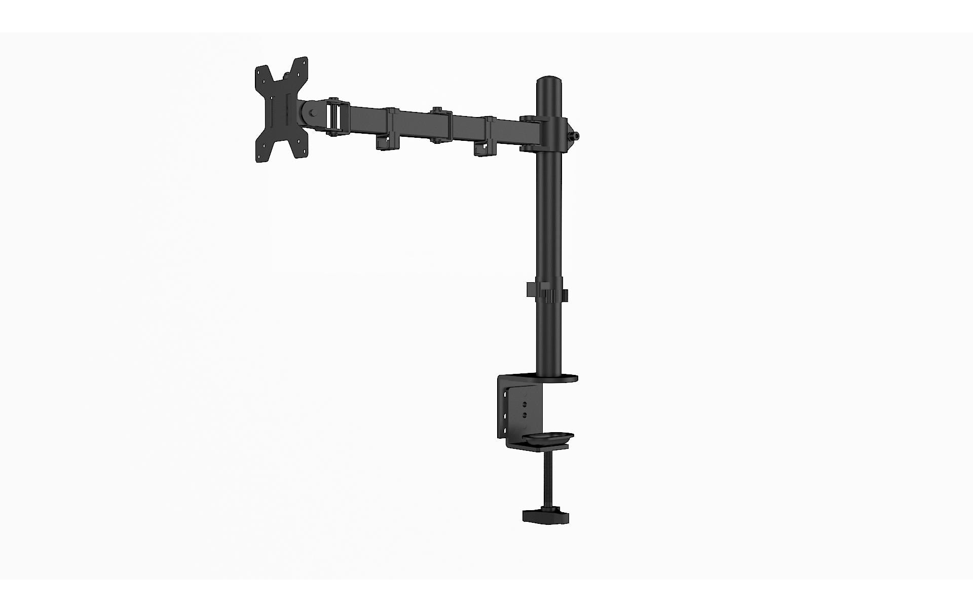 Audioraq Eco1 1251 – Tischhalterung, Standfuss, bis 32", VESA 100 × 100 mm, 8 kg, höhenverstellbar, schwarz