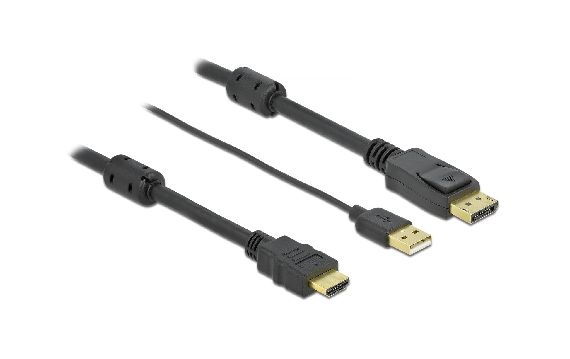 DeLOCK HDMI auf DisplayPort Adapter, DP 1.2, 4K@30 Hz, 7 m, USB-A Stromversorgung