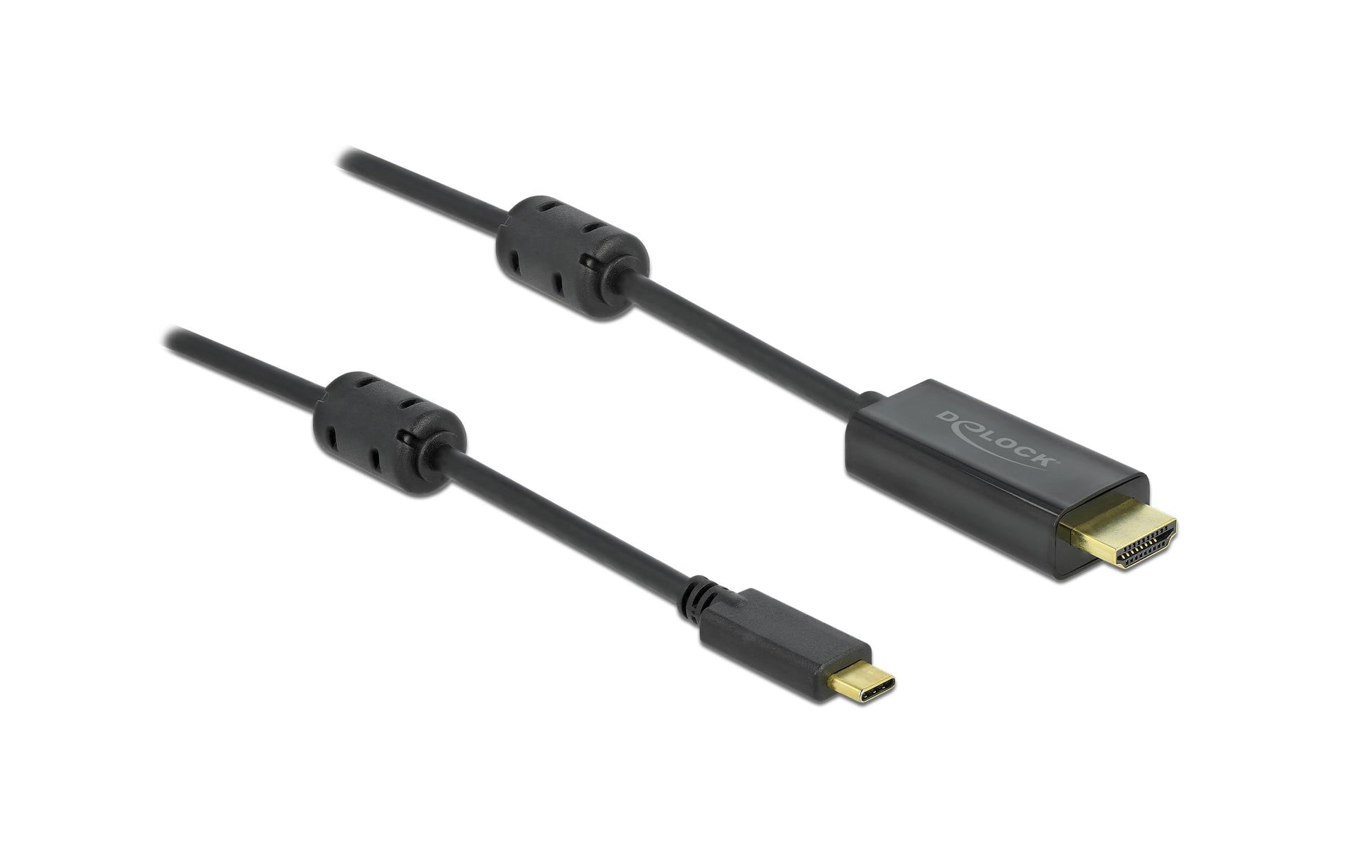 DeLOCK USB-C auf HDMI Kabel HDMI 2.1 4K 120 Hz – 5 m – aktiv – für Geräte mit USB-C (DP Alt Mode)