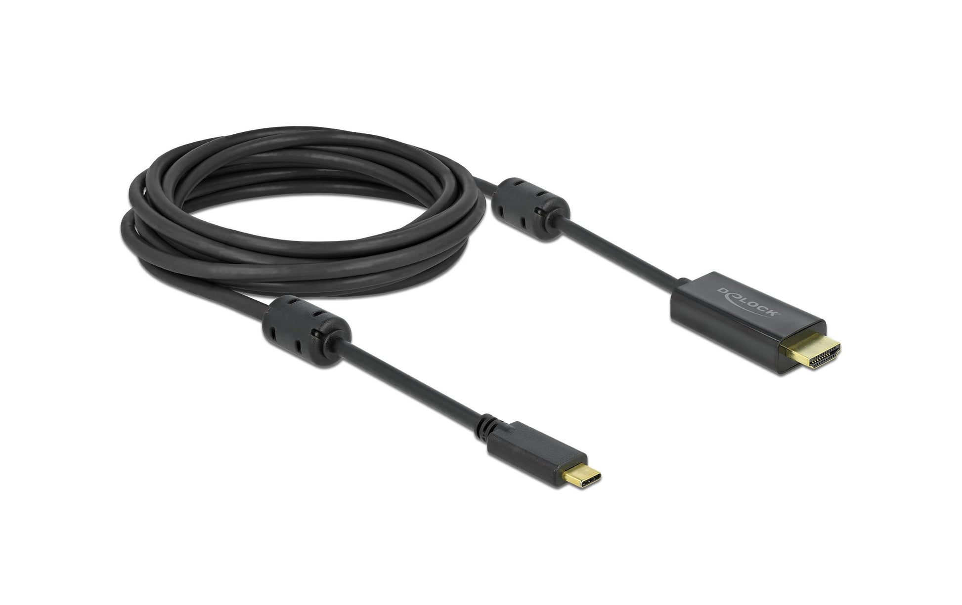 DeLOCK USB-C auf HDMI Kabel HDMI 2.1 4K 120 Hz – 5 m – aktiv – für Geräte mit USB-C (DP Alt Mode)