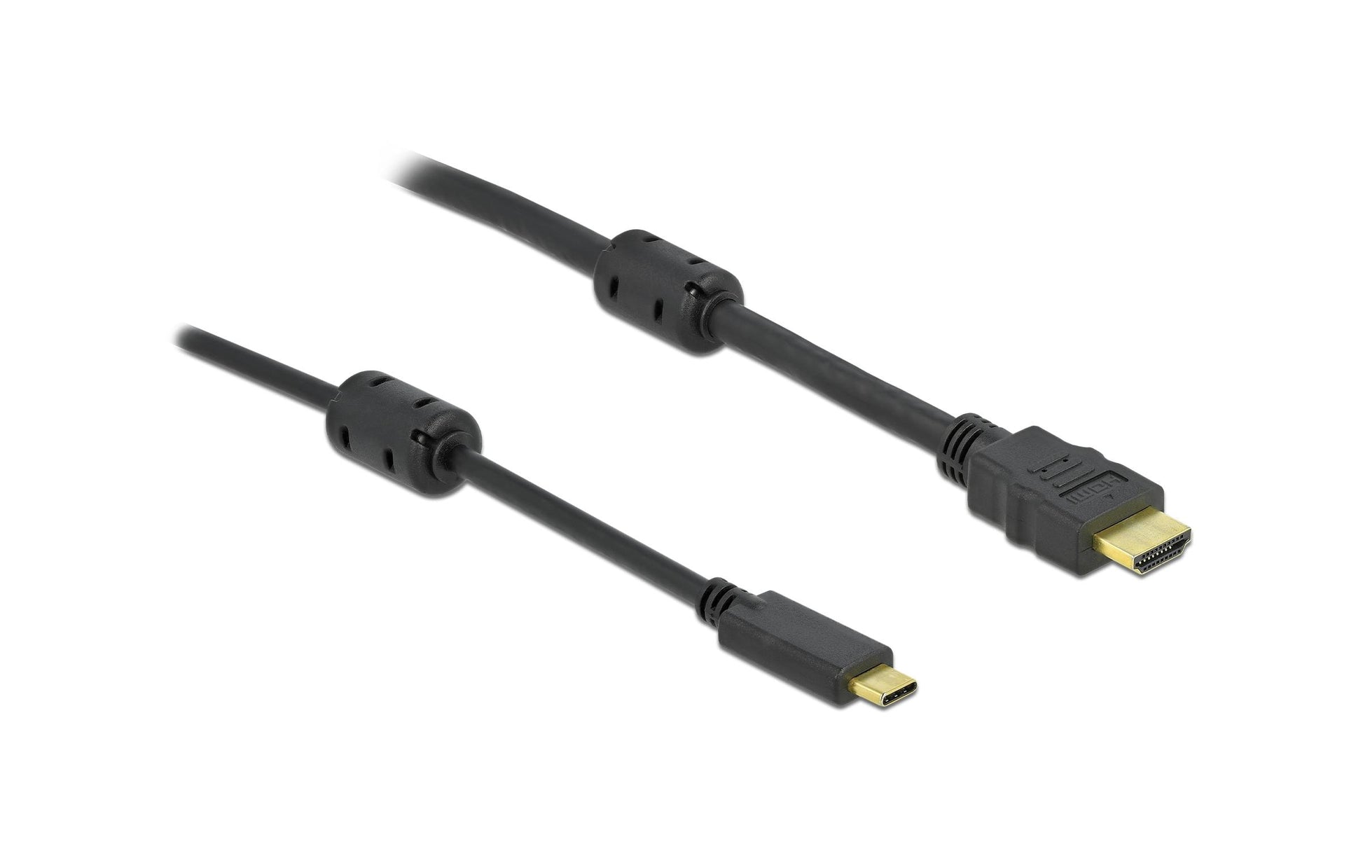 DeLOCK USB-C zu HDMI Kabel – 4K (3840 × 2160) @ 120 Hz, HDMI 2.1, 7 m, aktiv, Schwarz
