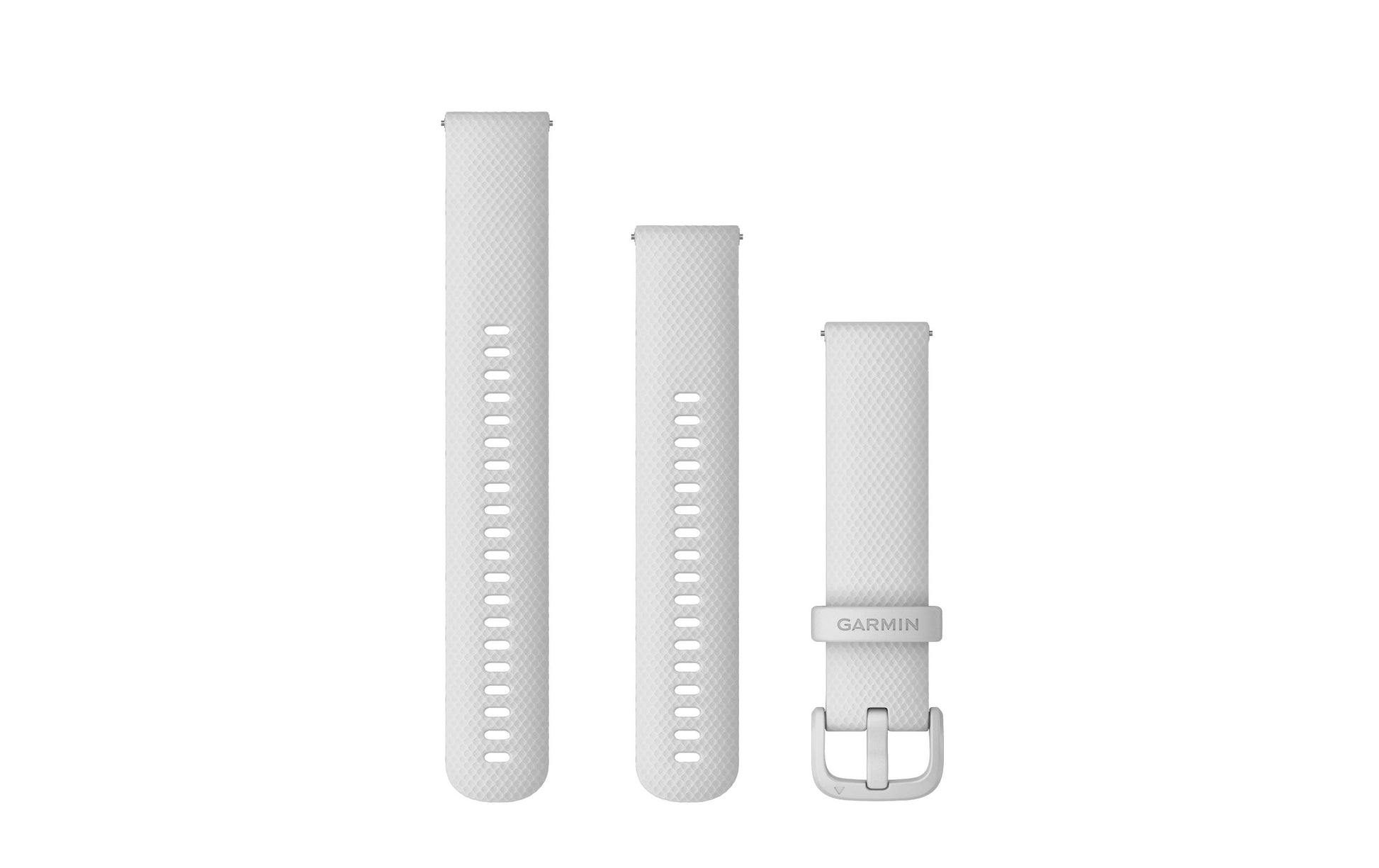 Garmin Schnellwechsel-Armband 20 mm, Silikon, Weiss, Einheitsgrösse, für Garmin Venu SQ, Venu SQ Music