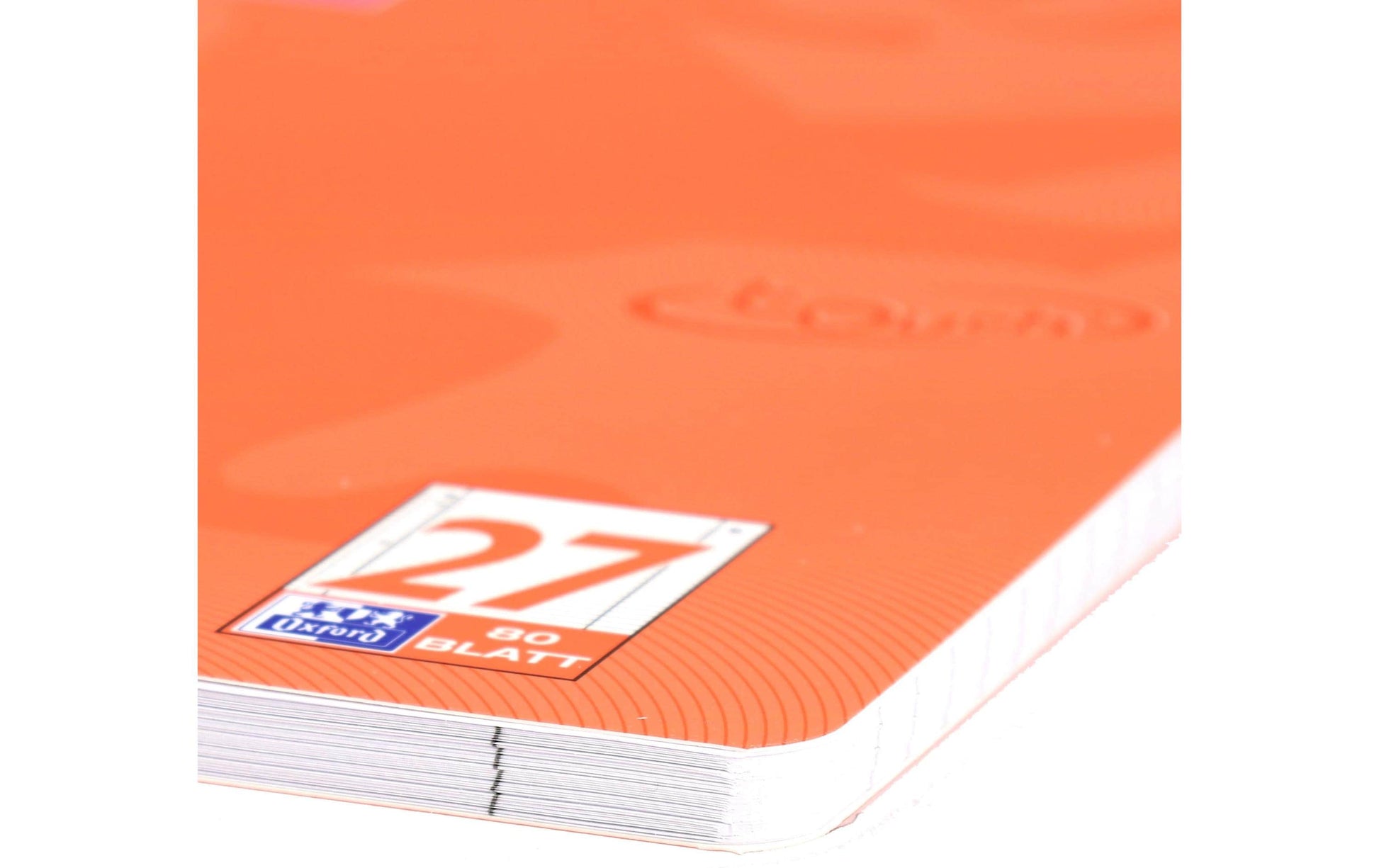 Oxford Collegeblock Touch, Karton, 80 Blatt, 4-fach gelocht, perforiert, 90 g/m² – Koralle, für SCRIBZEE App