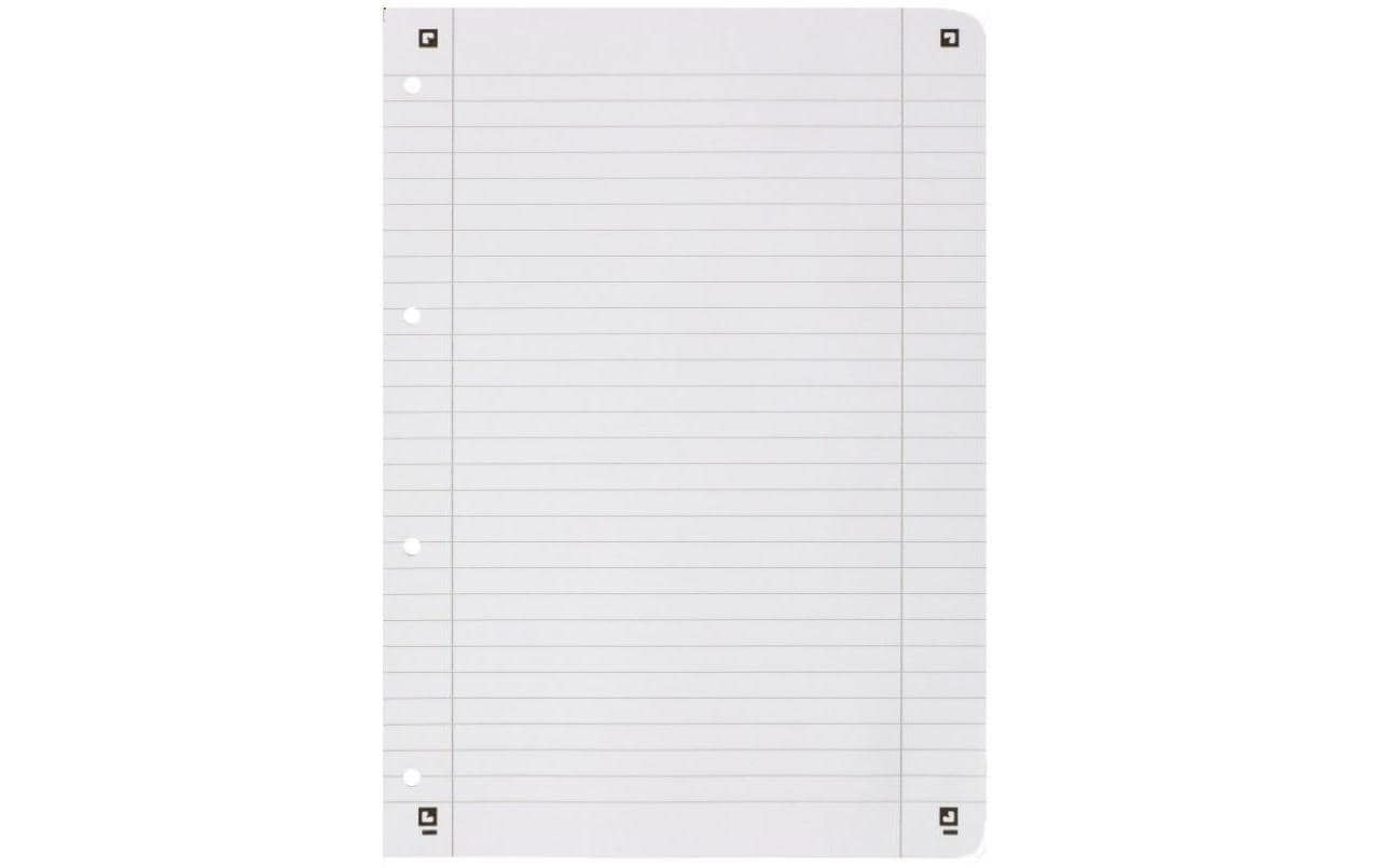 Oxford Collegeblock, Karton, 80 Blatt, 4-fach gelocht, perforiert, 90 g/m² – grasgrün, für SCRIBZEE App