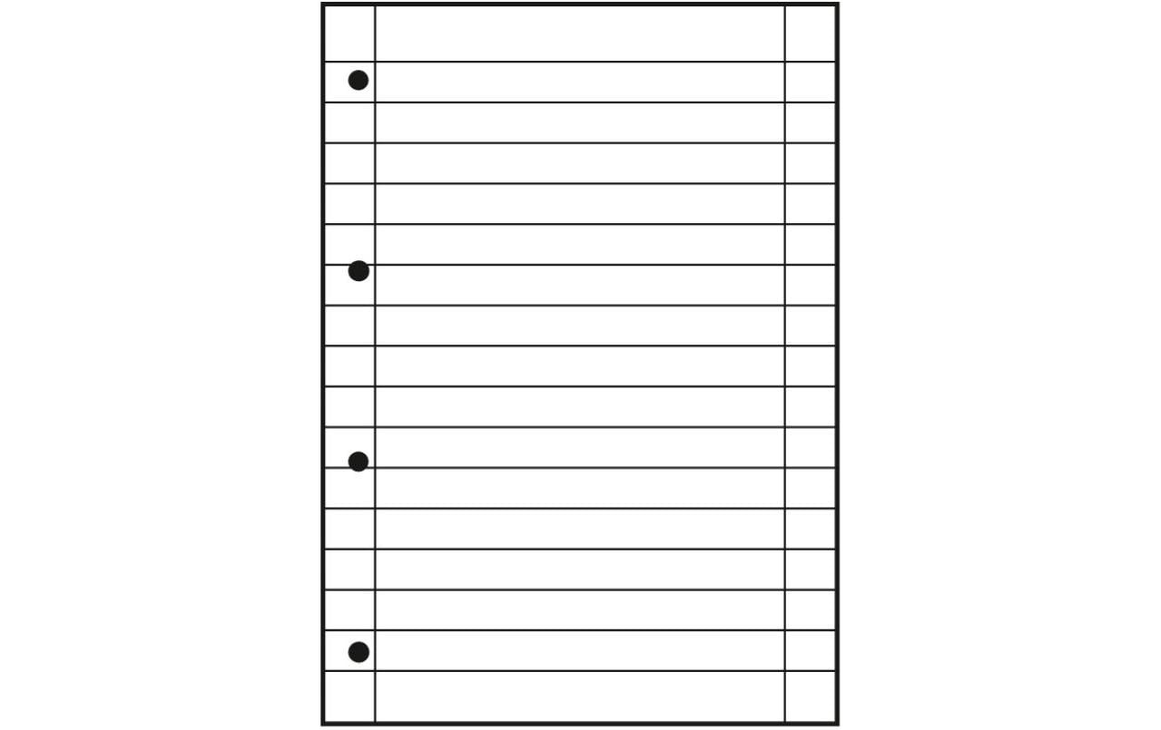 Oxford Collegeblock, Karton, 80 Blatt, 4-fach gelocht, perforiert, 90 g/m² – grasgrün, für SCRIBZEE App