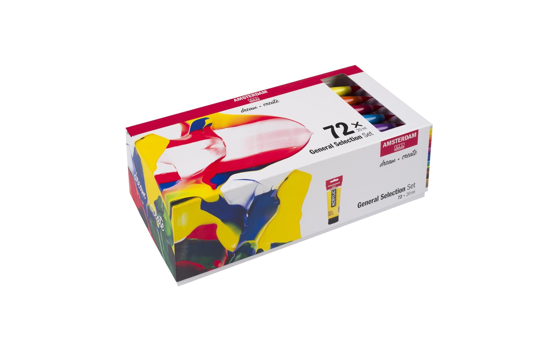 Royal Talens Amsterdam – Acryl Standard – Acrylfarbe – Set – 72 Farben, 72 × 20 ml