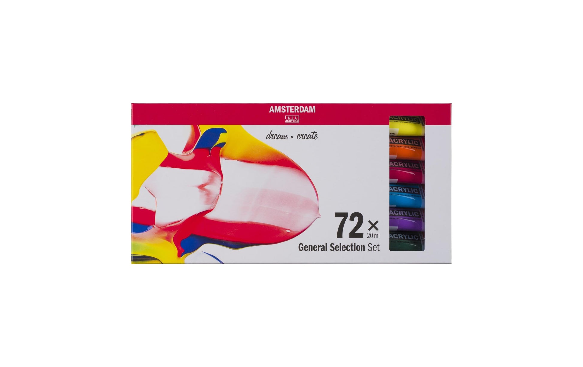 Royal Talens Amsterdam – Acryl Standard – Acrylfarbe – Set – 72 Farben, 72 × 20 ml