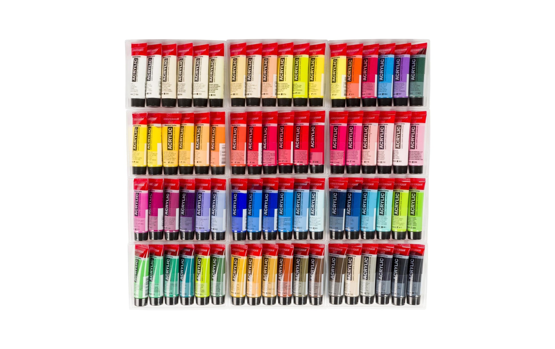 Royal Talens Amsterdam – Acryl Standard – Acrylfarbe – Set – 72 Farben, 72 × 20 ml