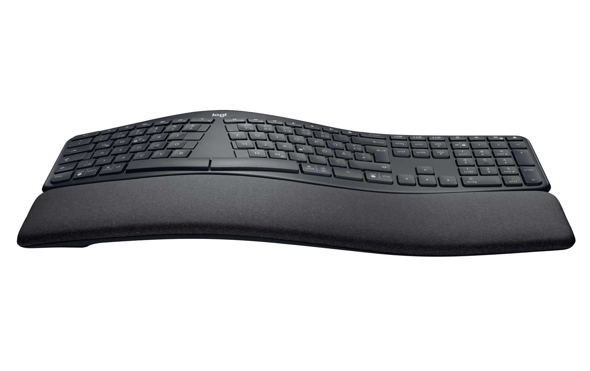 Logitech ERGO K860 – Tastatur, US-Layout (EN), ergonomisch, Grau