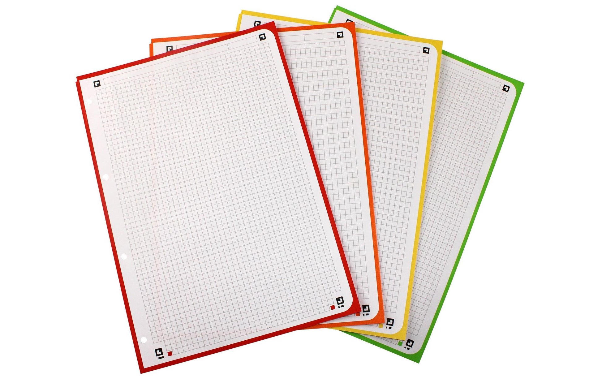 Oxford Collegeblock, Spiralbindung, 120 Blatt, 4-fach gelocht, perforiert, 90 g/m² – Beere, für SCRIBZEE App