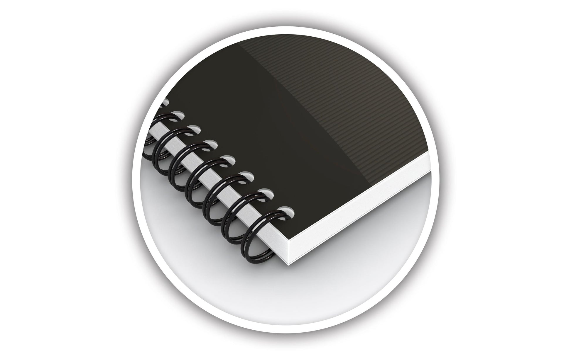 Oxford Collegeblock Essentials A5, liniert, Doppelspiralbindung, 90 Blatt, 90 g/m² – schwarz