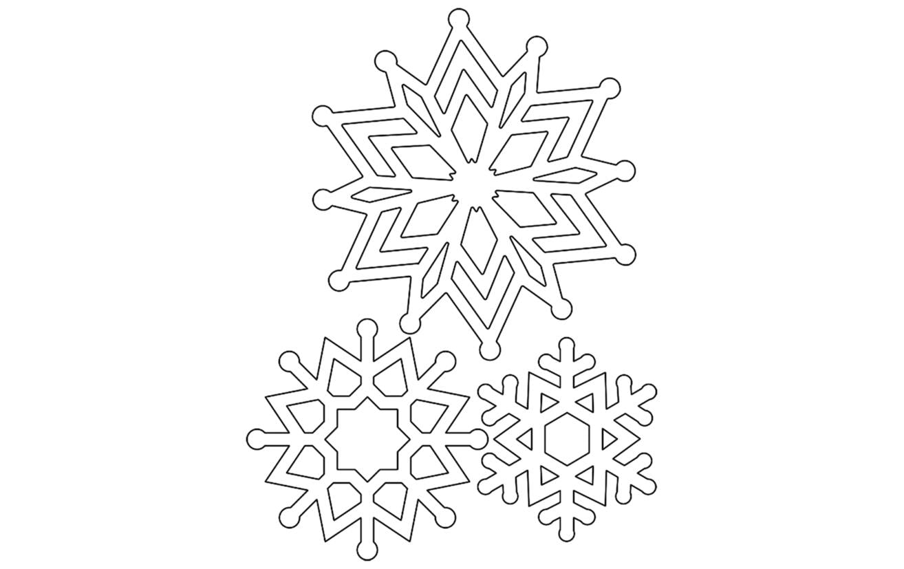 URSUS Dekorations-Bastelset Winter – 8 Blätter Kunstpapier 300 g/m² – Blau, Grün, Rot, Weiss