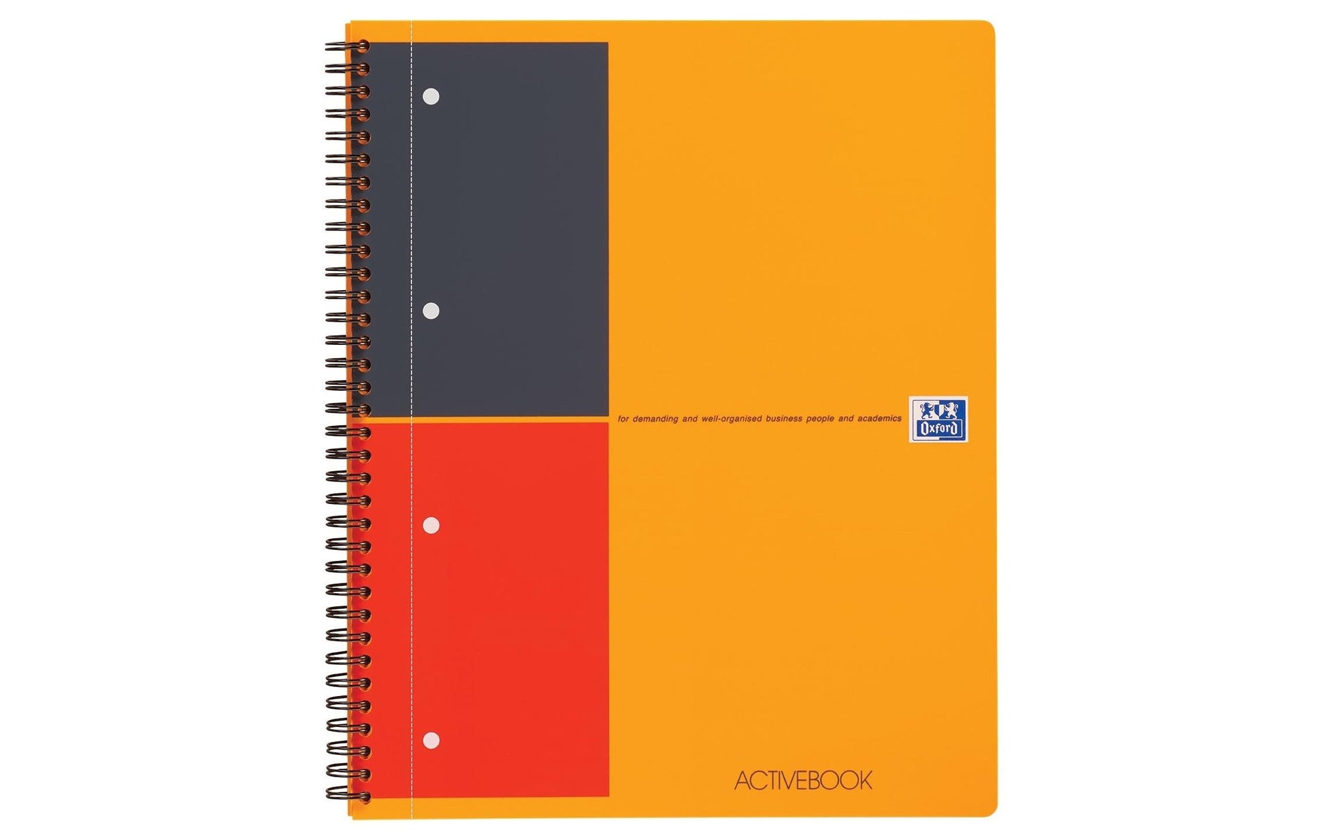 Oxford Collegeblock, 80 Blatt, 4-fach gelocht, perforiert, 80 g/m² – Orange, für SCRIBZEE App