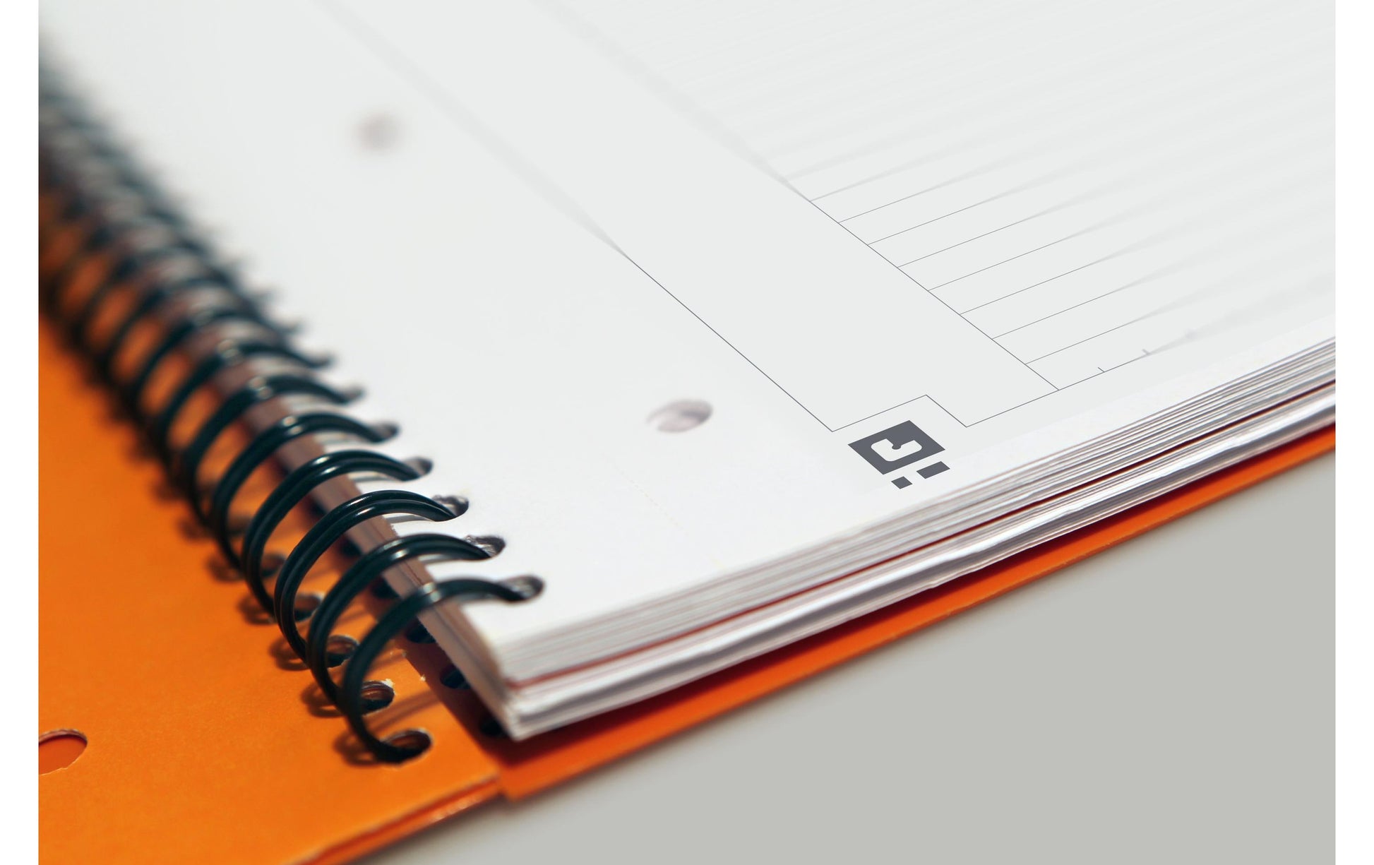 Oxford Collegeblock, 80 Blatt, 4-fach gelocht, perforiert, 80 g/m² – Orange, für SCRIBZEE App
