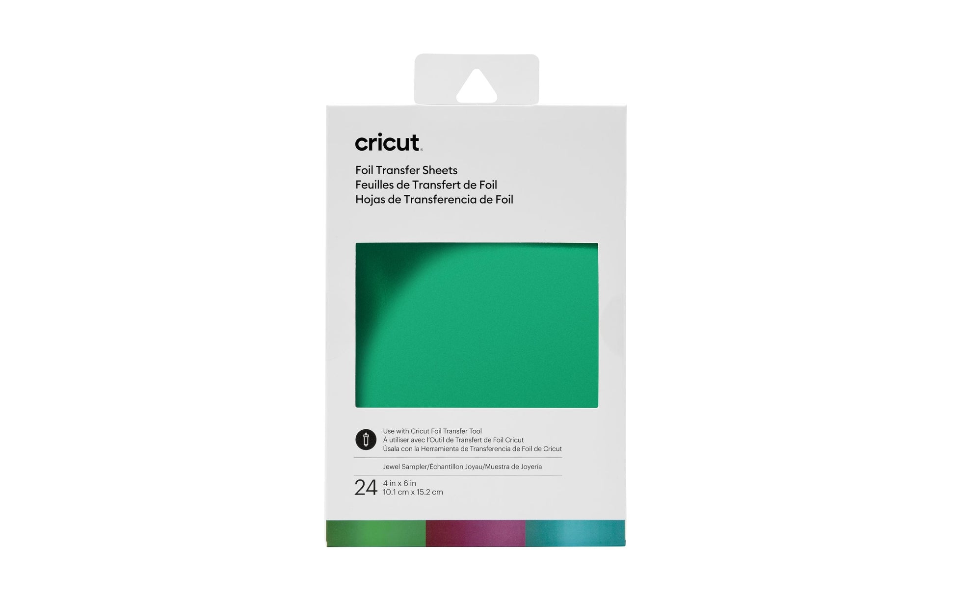 Cricut Transferfolie – 24 Stück – Aqua – 101 × 152 mm – für Cricut Joy Schneideplotter