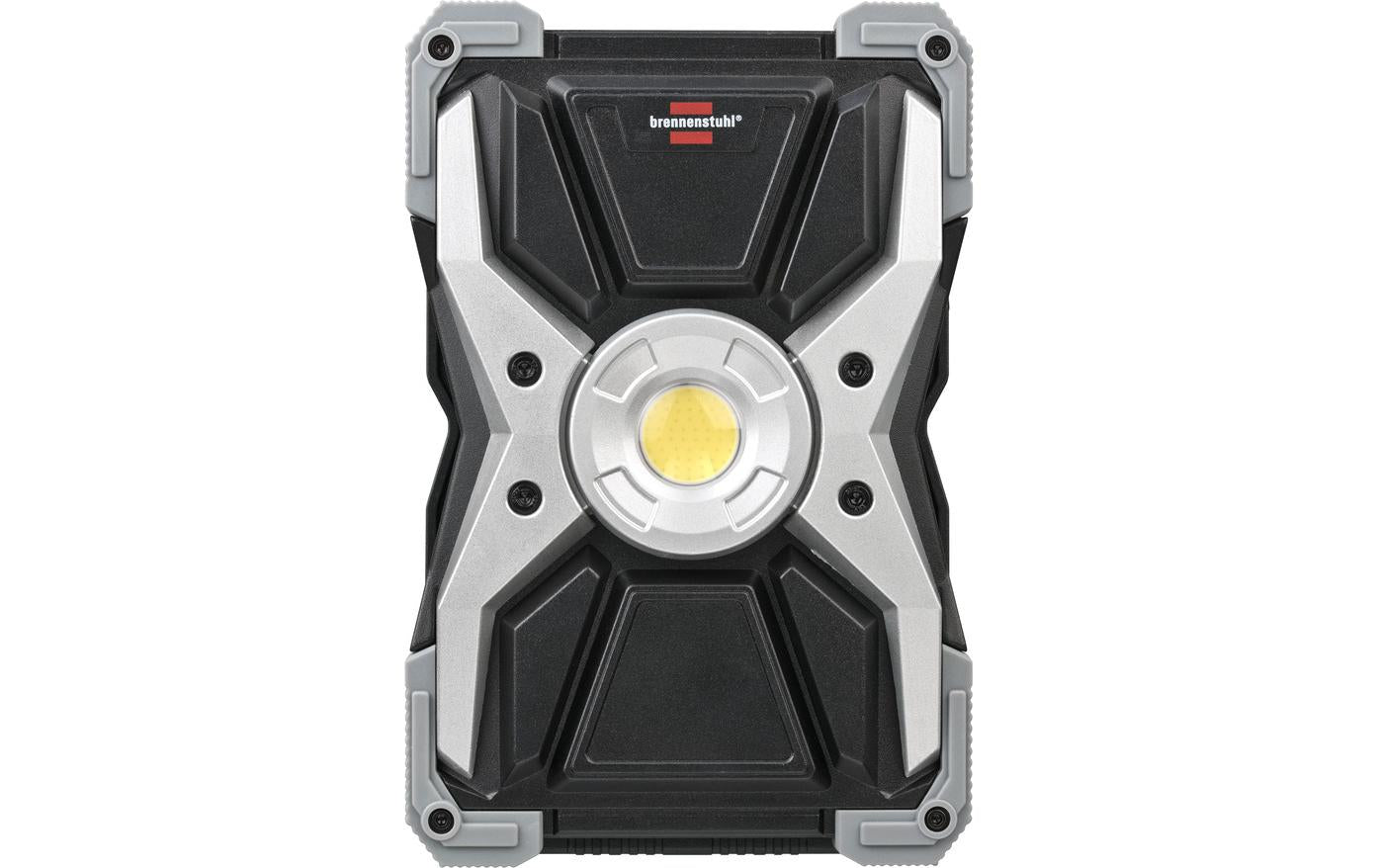 Brennenstuhl Arbeitsstrahler RUFUS – 3000 lm, 30 W – Kaltweiss, 6500 K – IP65 – Akkubetrieb – dimmbar, USB – M