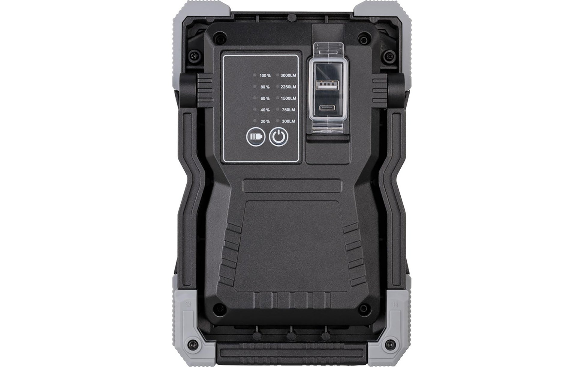 Brennenstuhl Arbeitsstrahler RUFUS – 3000 lm, 30 W – Kaltweiss, 6500 K – IP65 – Akkubetrieb – dimmbar, USB – M