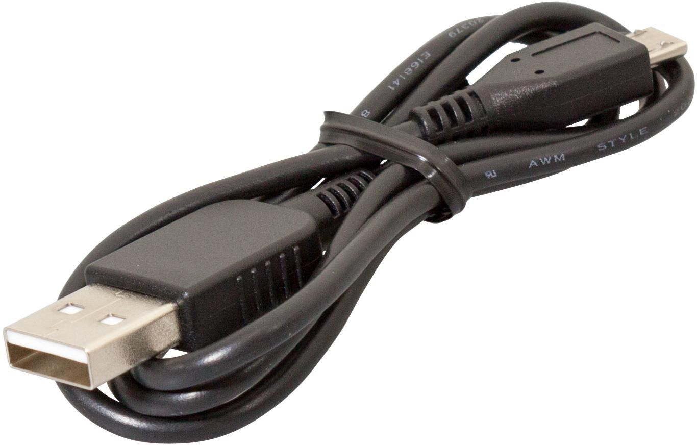 Sony Micro-USB auf USB-A Kabel – USB 2.0 (480 Mbit/s) – Schwarz – für ILCE-5100, ILCE-6000, ILCE-7M2 und mehr