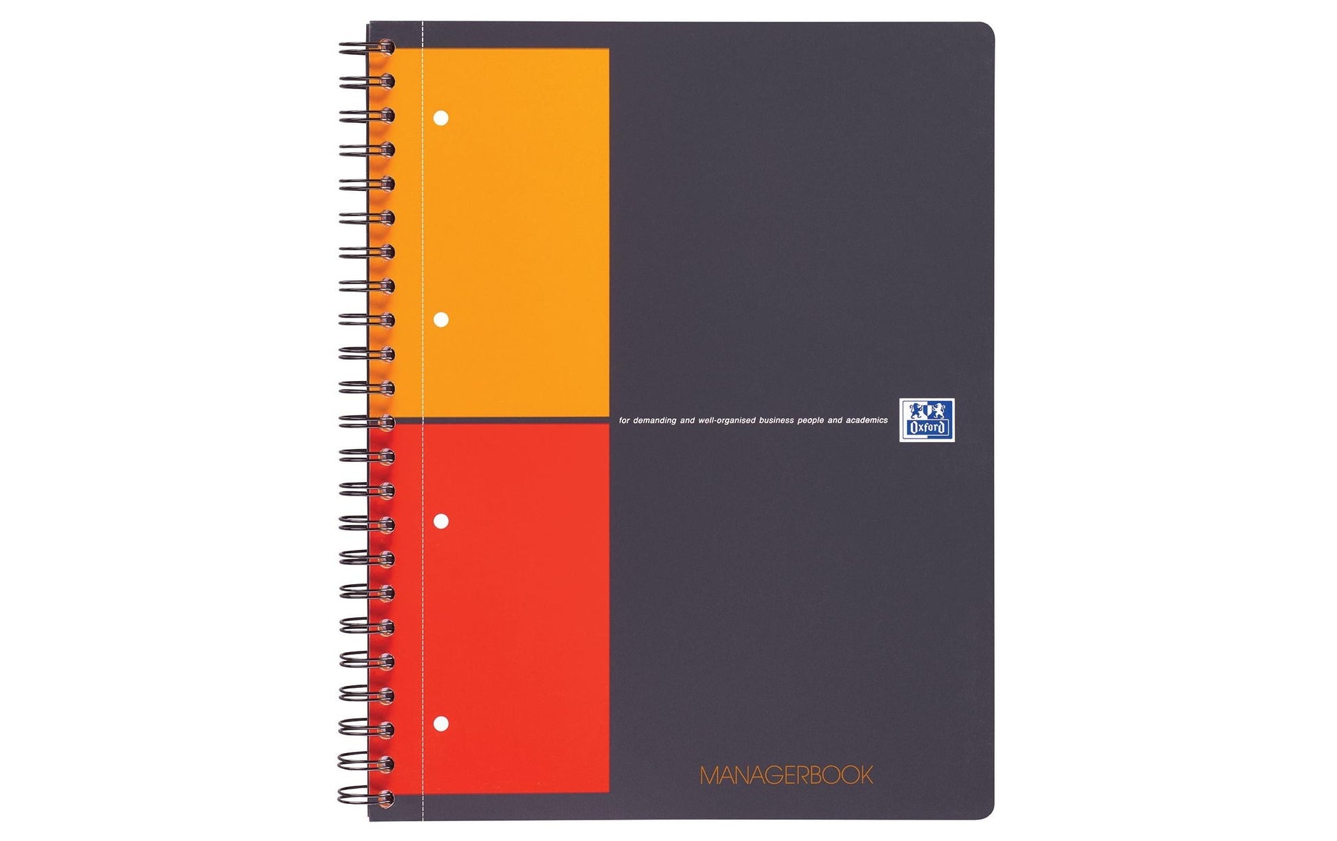 Oxford Collegeblock, 80 Blatt, 4-fach gelocht, perforiert, 80 g/m² – Schwarz, für SCRIBZEE App