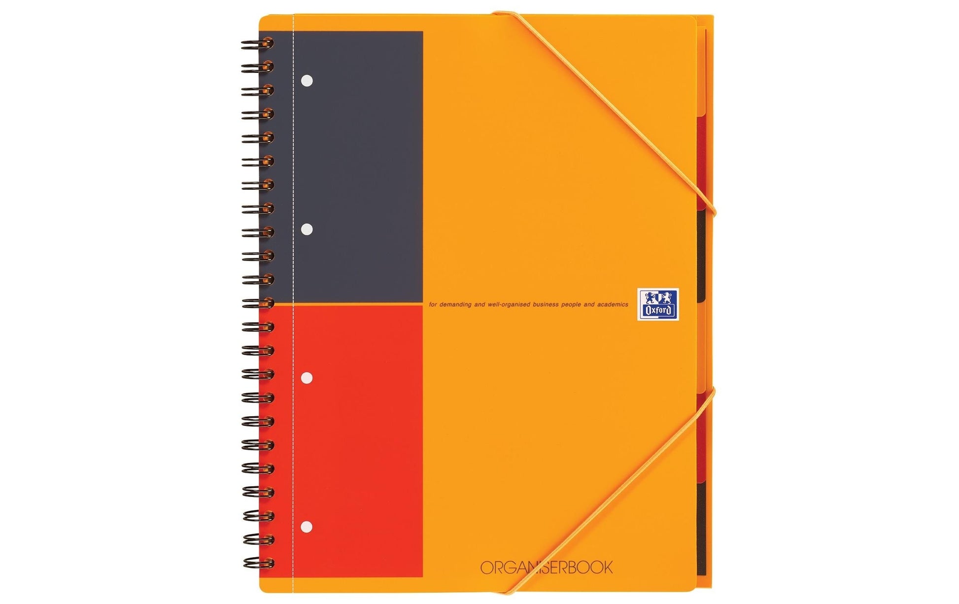 Oxford Collegeblock Softcover, 80 Blatt, 4-fach gelocht, mikroperforiert, 80 g/m² – Orange, für SCRIBZEE App