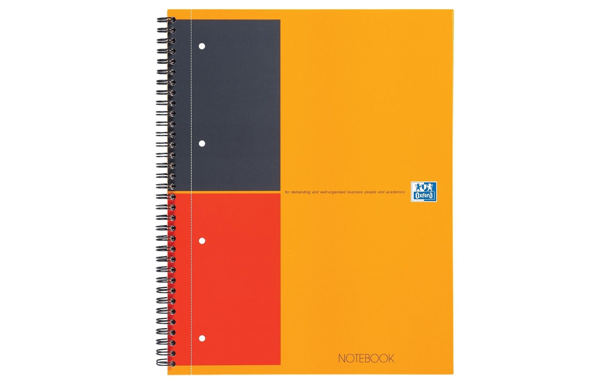 Oxford Collegeblock, 80 Blatt, 4-fach gelocht, perforiert, 80 g/m² – Orange, für SCRIBZEE App
