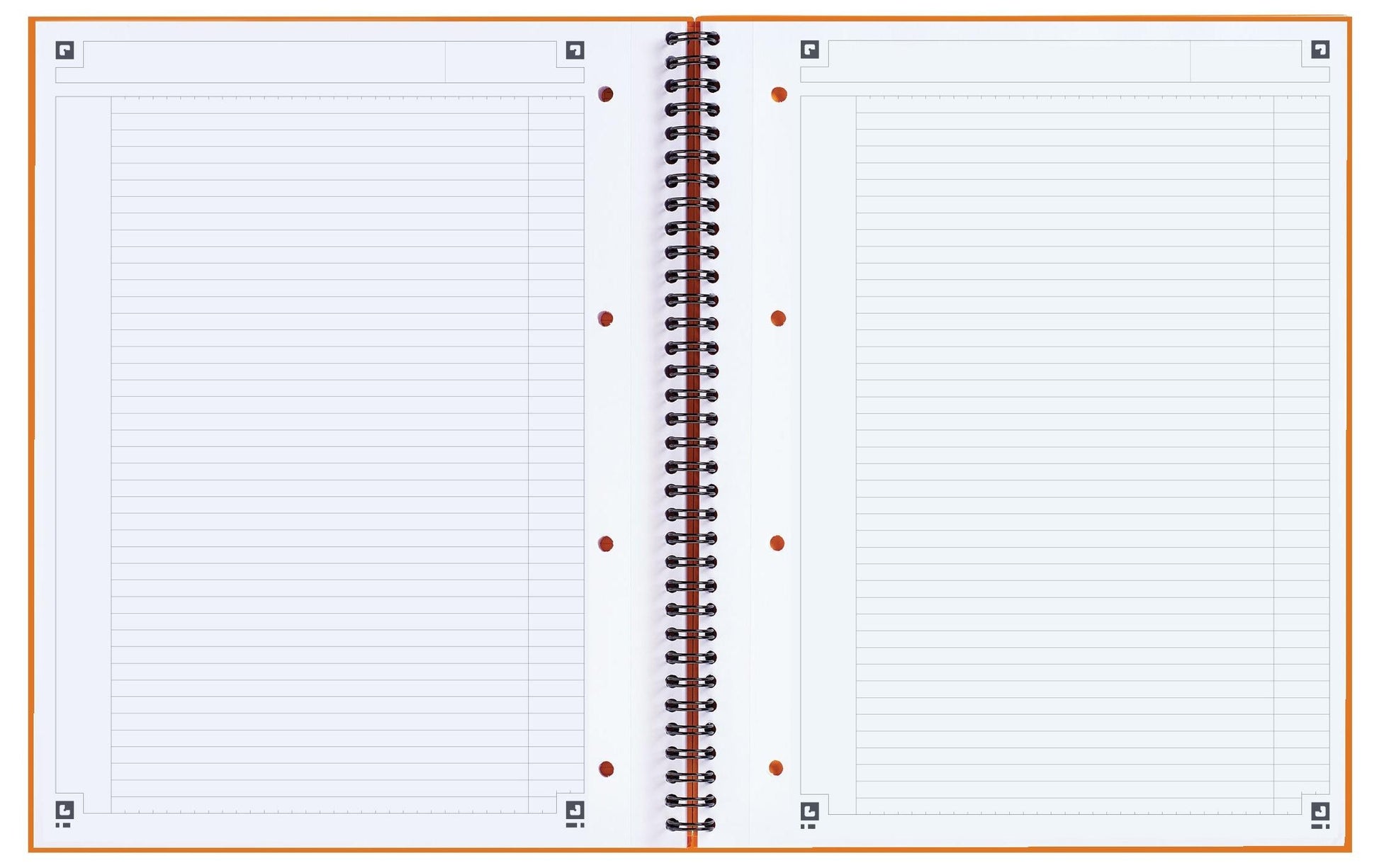 Oxford Collegeblock, 80 Blatt, 4-fach gelocht, perforiert, 80 g/m² – Orange, für SCRIBZEE App