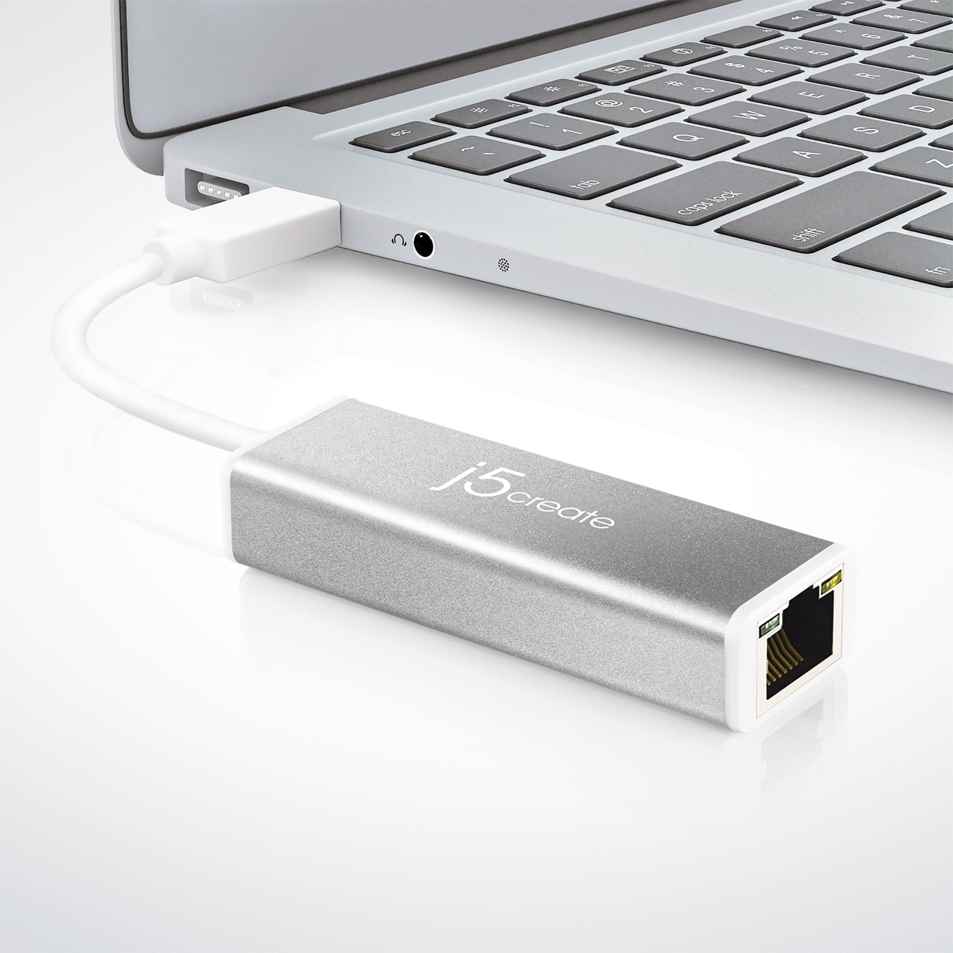 j5create JUE130 Netzwerkadapter USB zu RJ-45 – 1 Gbit/s, USB 3.2 Gen 1, 0,145 m