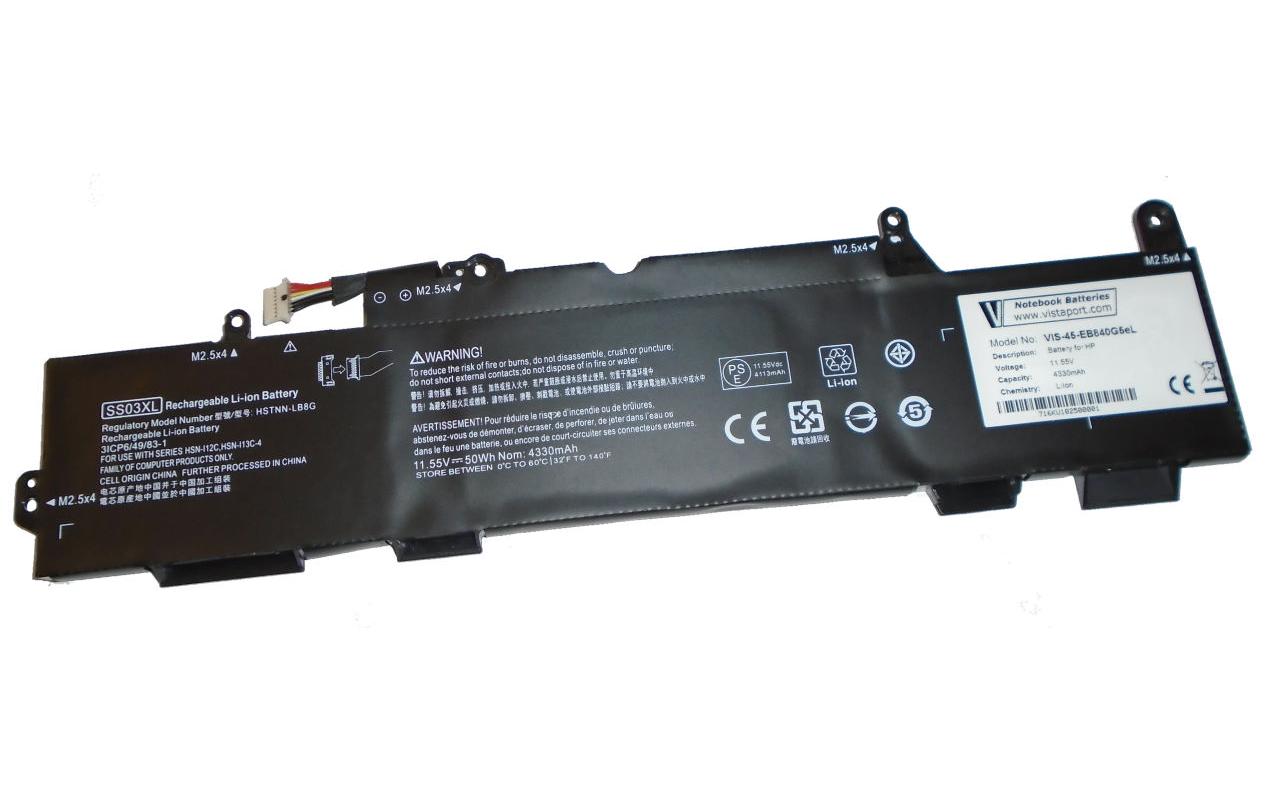 Vistaport Notebook-Akku – für HP EliteBook 735–846 (G5–G6) – 50 Wh, 11,55 V (3 Zellen)