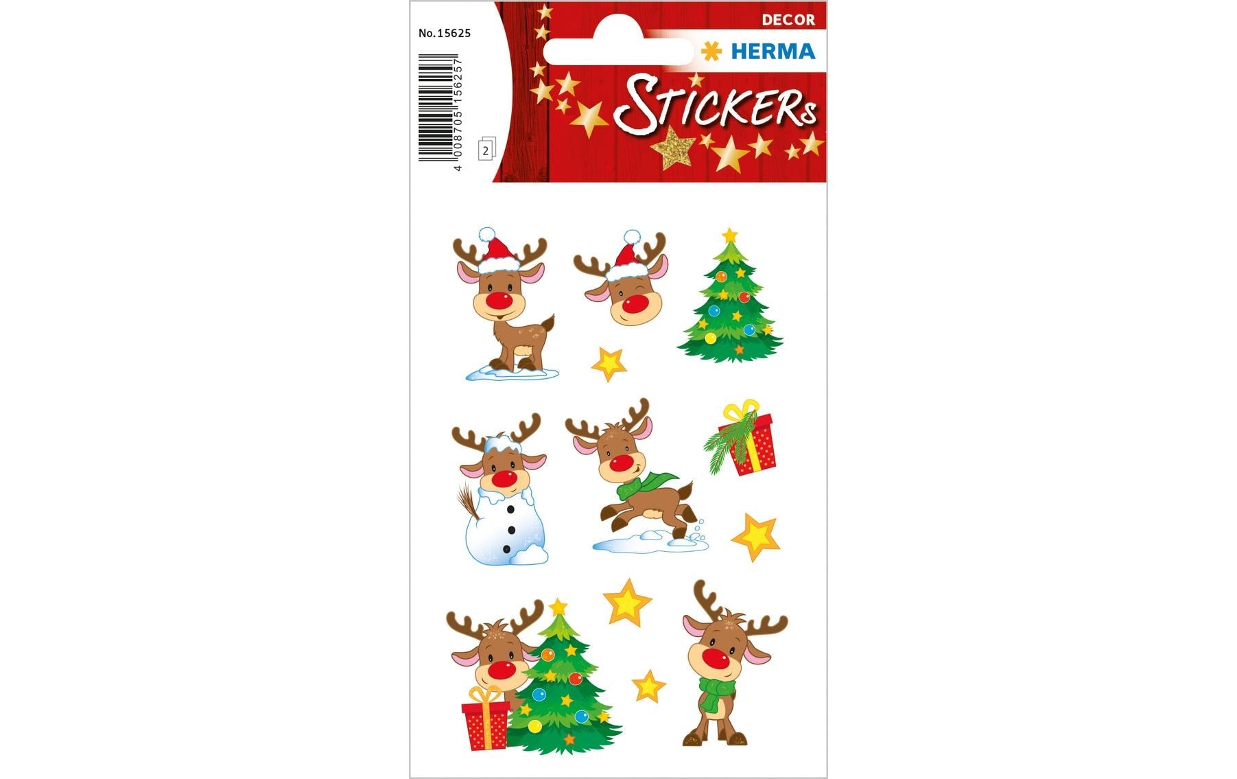 HERMA Sticker, Little Rudolph, mehrfarbig, 24 Stk