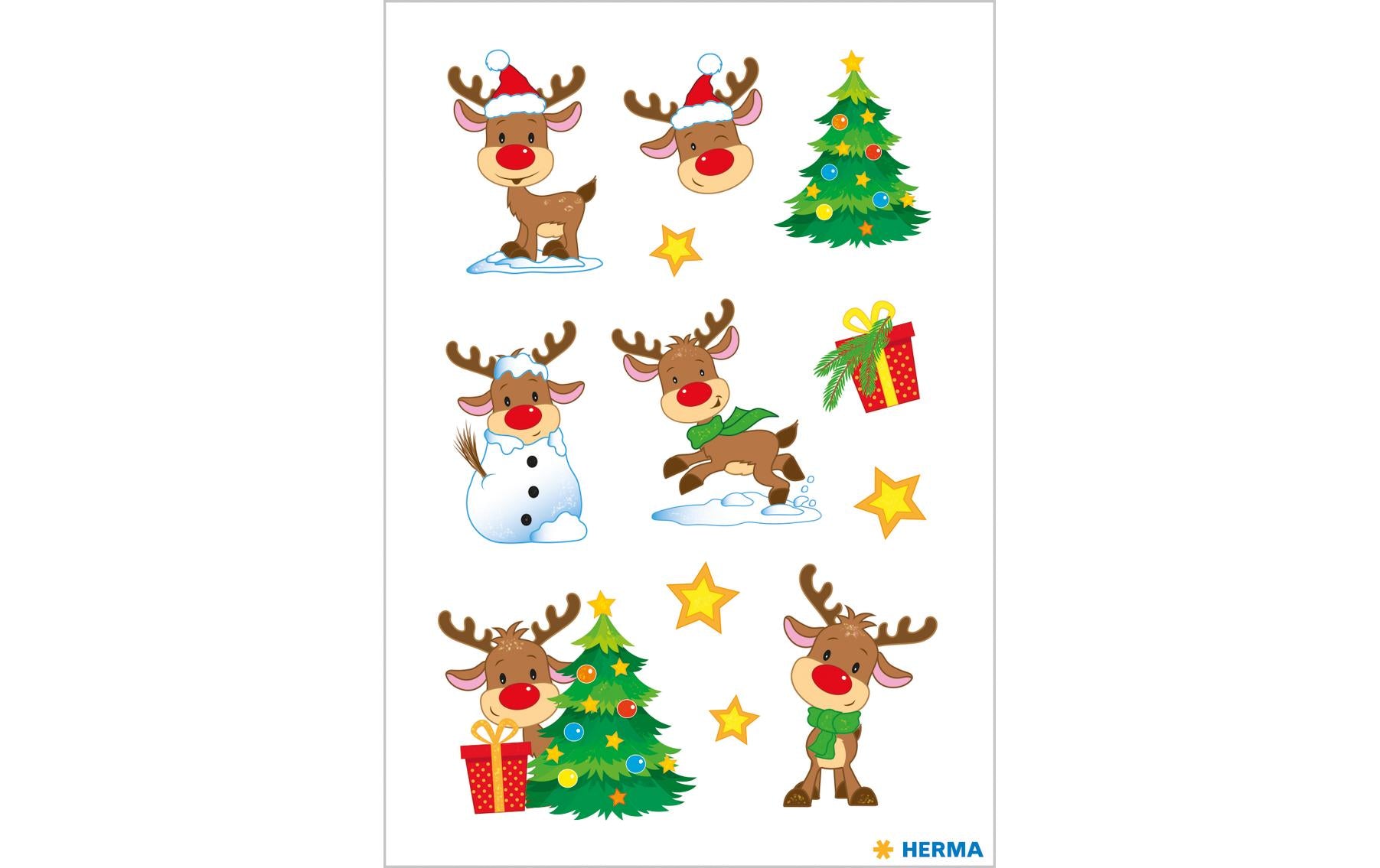 HERMA Sticker, Little Rudolph, mehrfarbig, 24 Stk