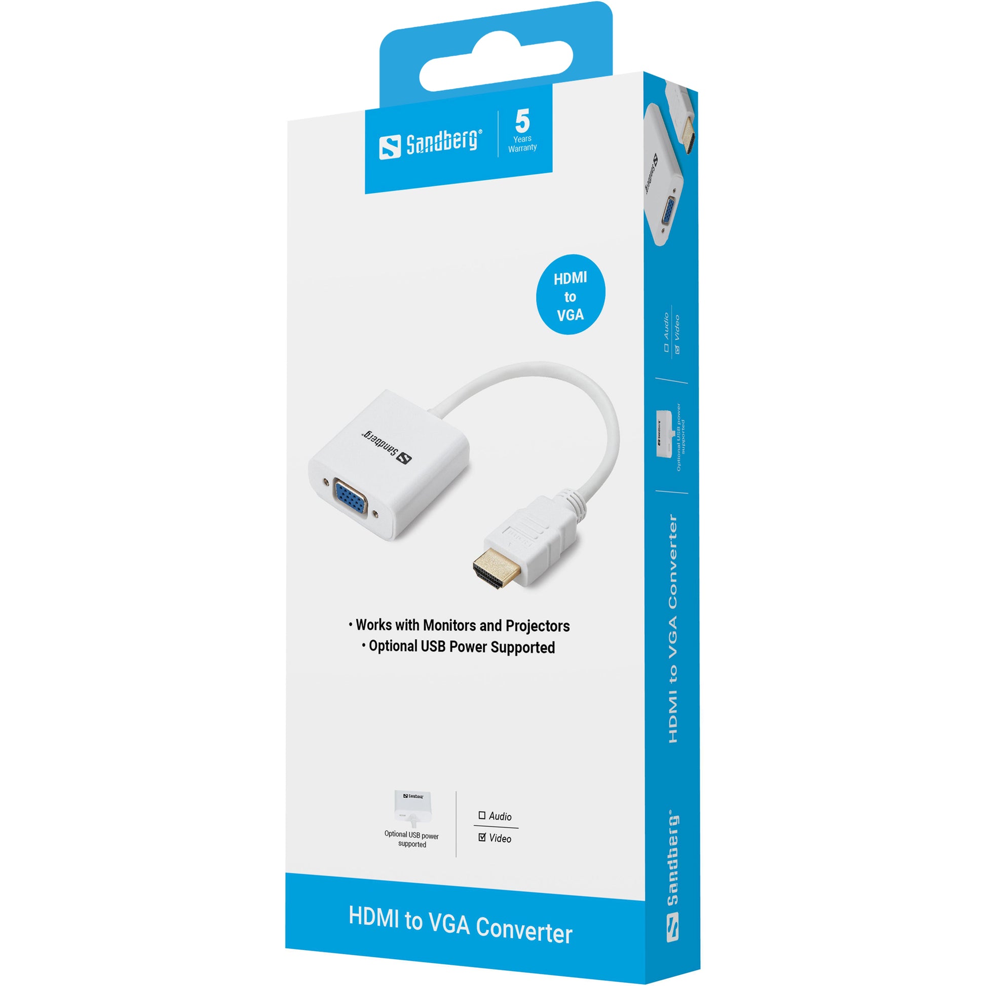 Sandberg HDMI (Stecker) auf VGA (Buchse) Adapter
