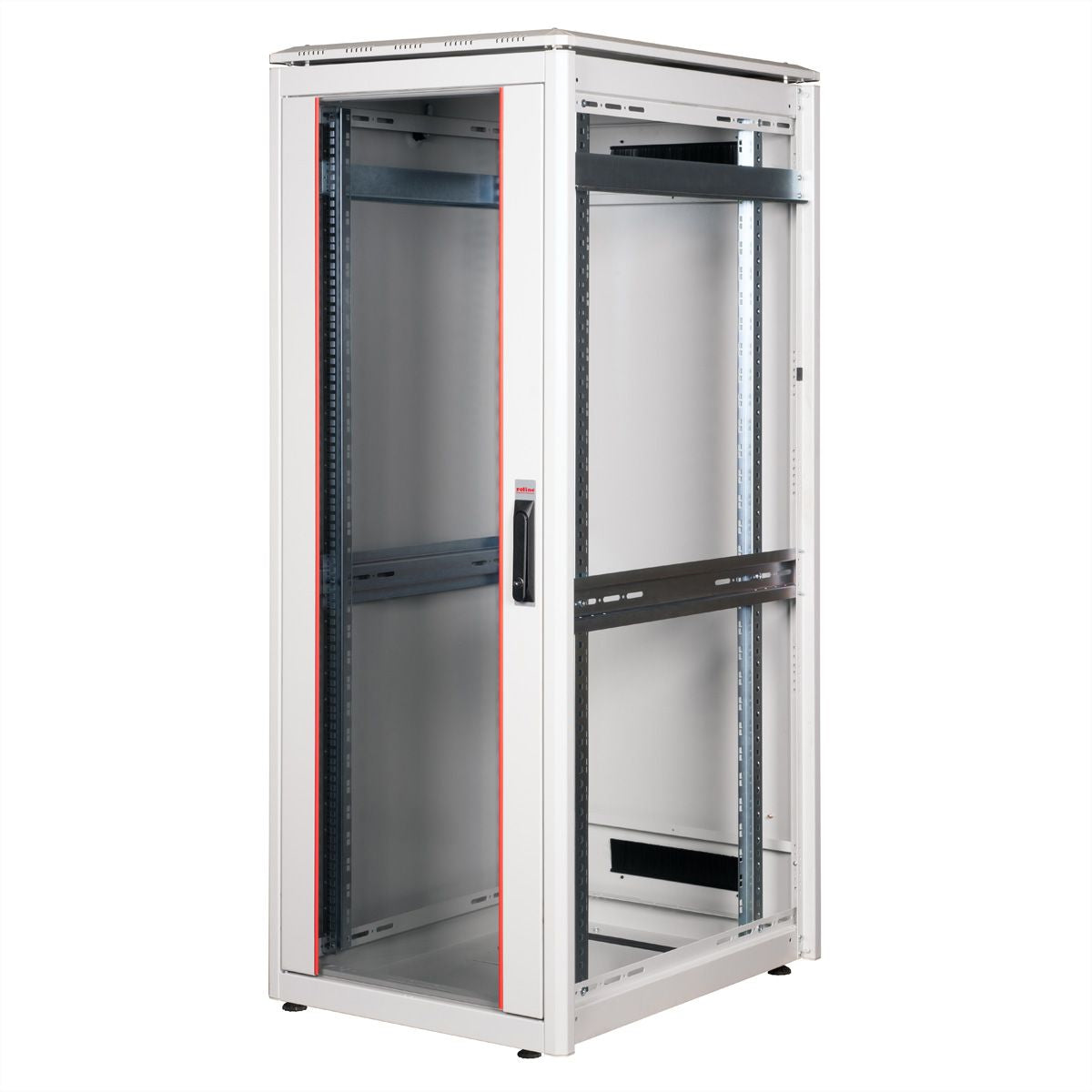 ROLINE Pro – 19" Netzwerkschrank 32U, IP20, abschliessbar, 600 × 800 × 1609 mm, grau, Stahl