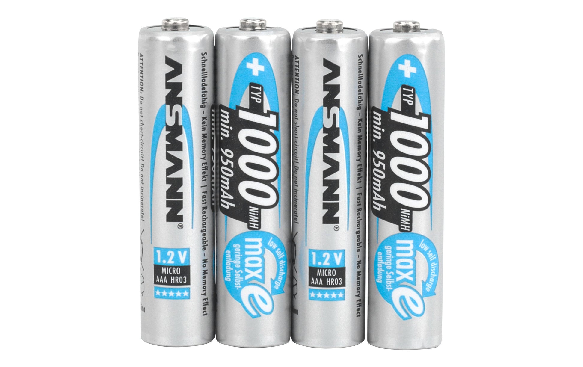 Ansmann Akku 1000 mAh Ni‑MH – für Geräte