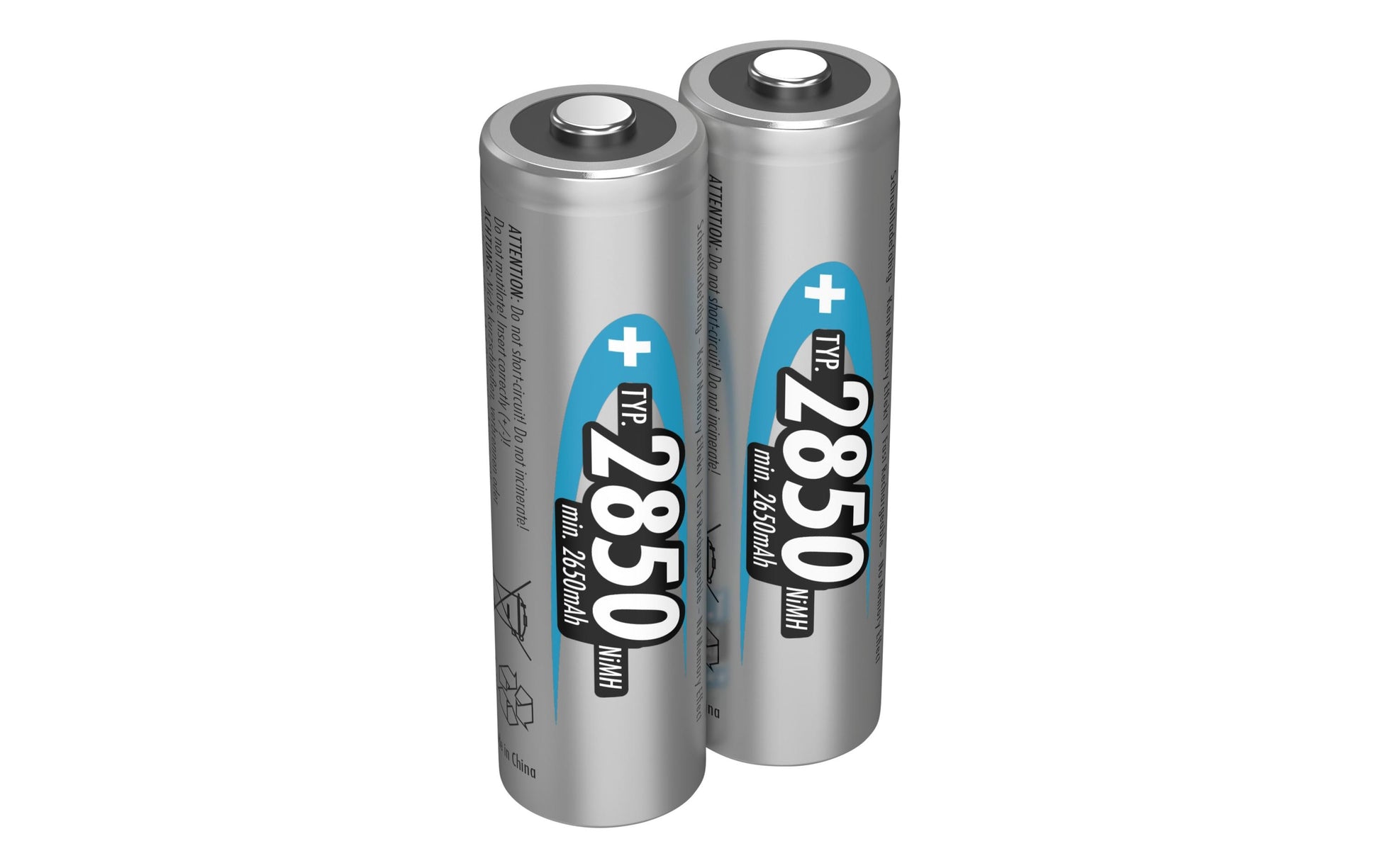 Ansmann AA Akkus, NiMH, 2850 mAh, 1,2 V – 2 Stk.