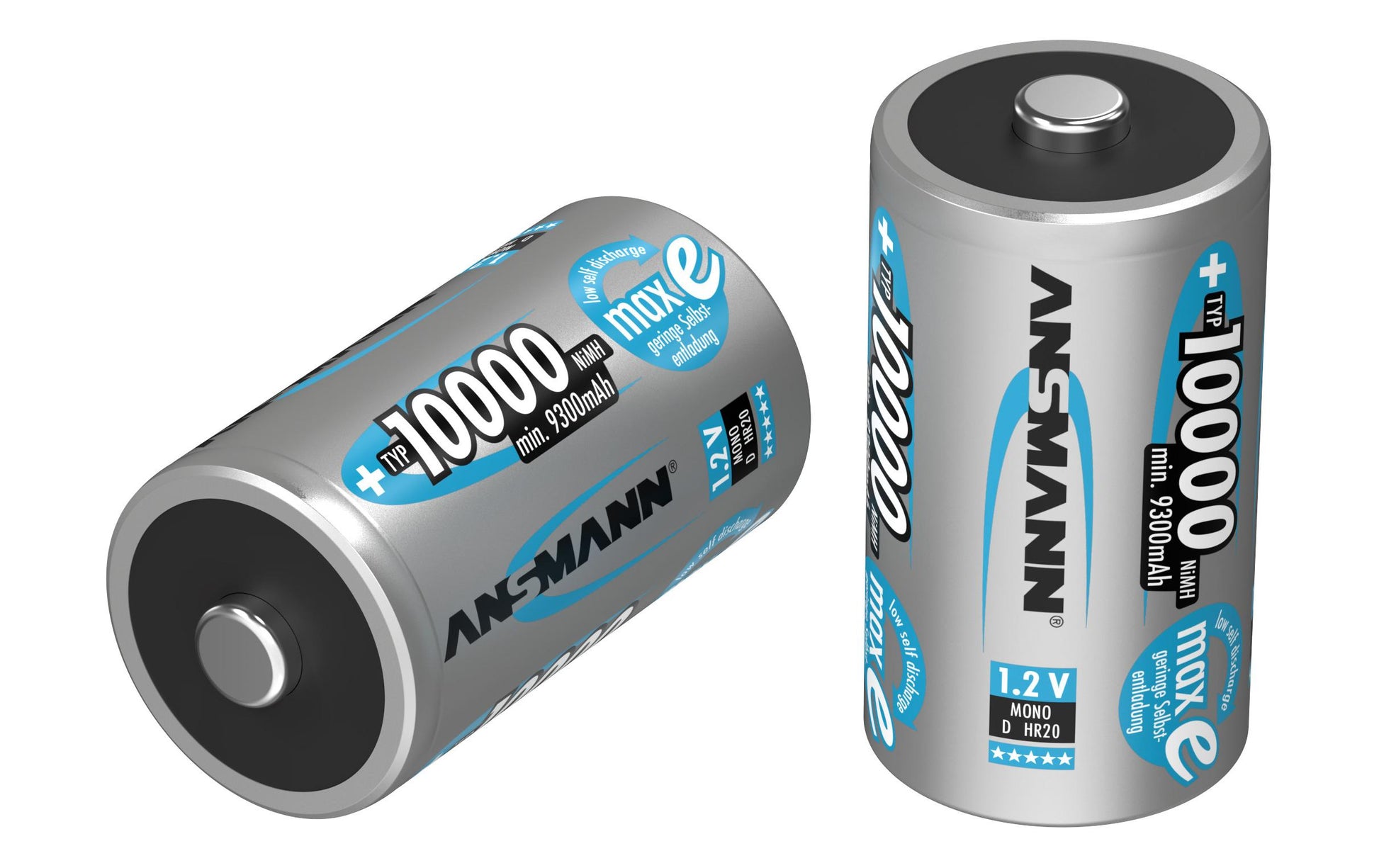 Ansmann Akku 1,2 V 10000 mAh 12,00 Wh Ni-MH