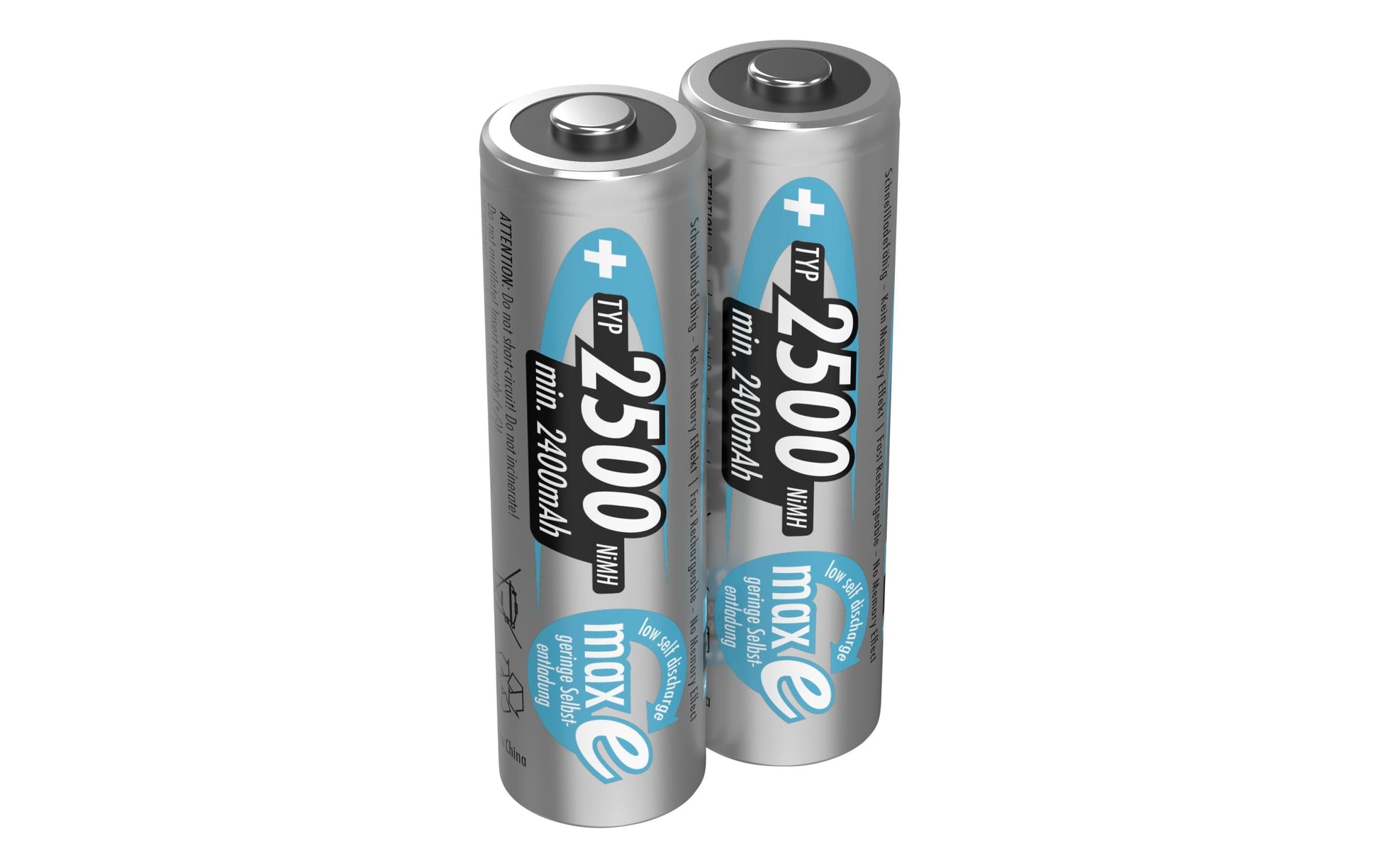 Ansmann AA Akkus, NiMH, 2500 mAh, 1,2 V – 2 Stk.
