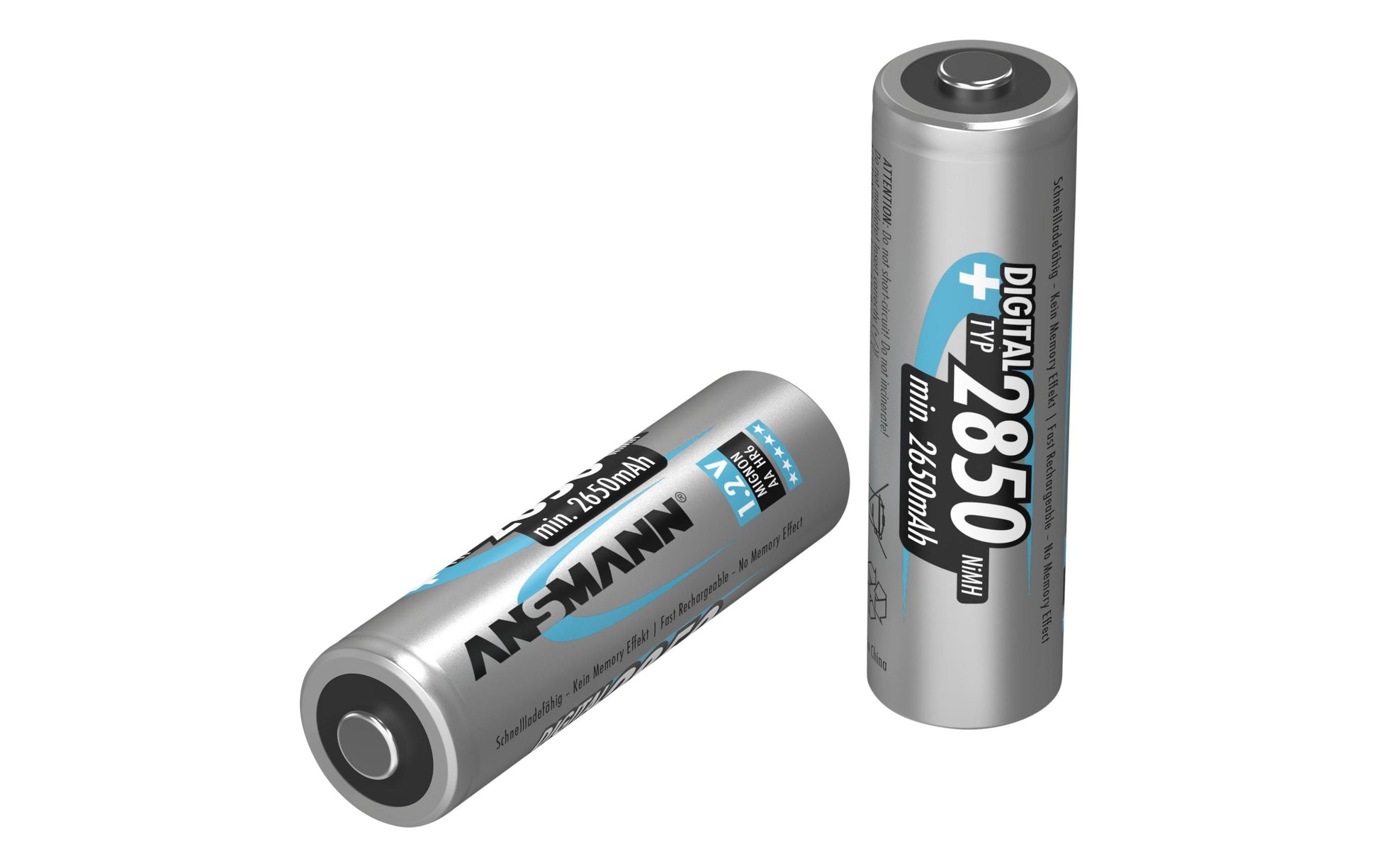Ansmann AA Akkus, NiMH, 2850 mAh – 4 Stk.
