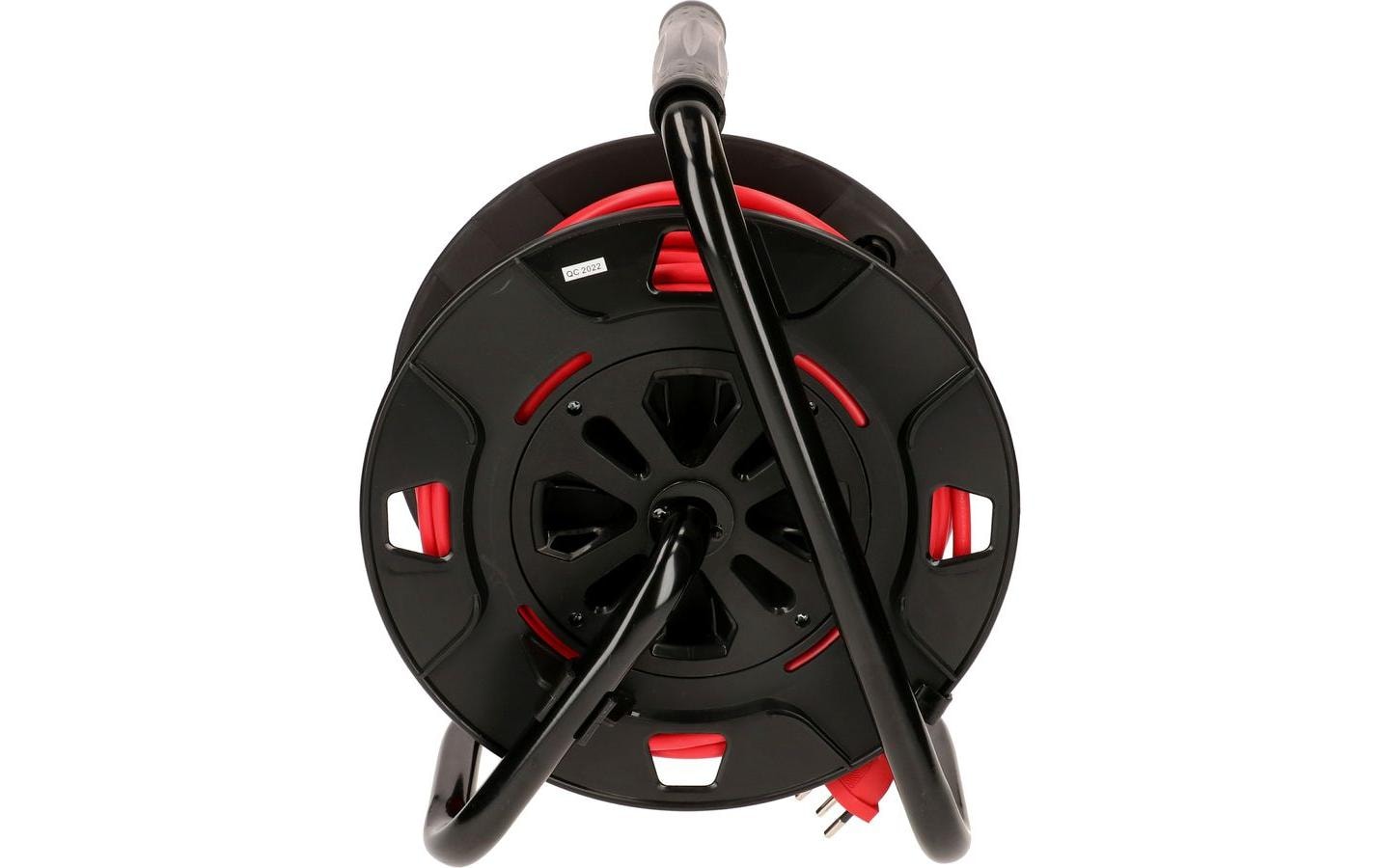 Max Hauri AG Max Hauri Kabelrolle – 4× T13, 25 m, mit Thermoschutz, Rot