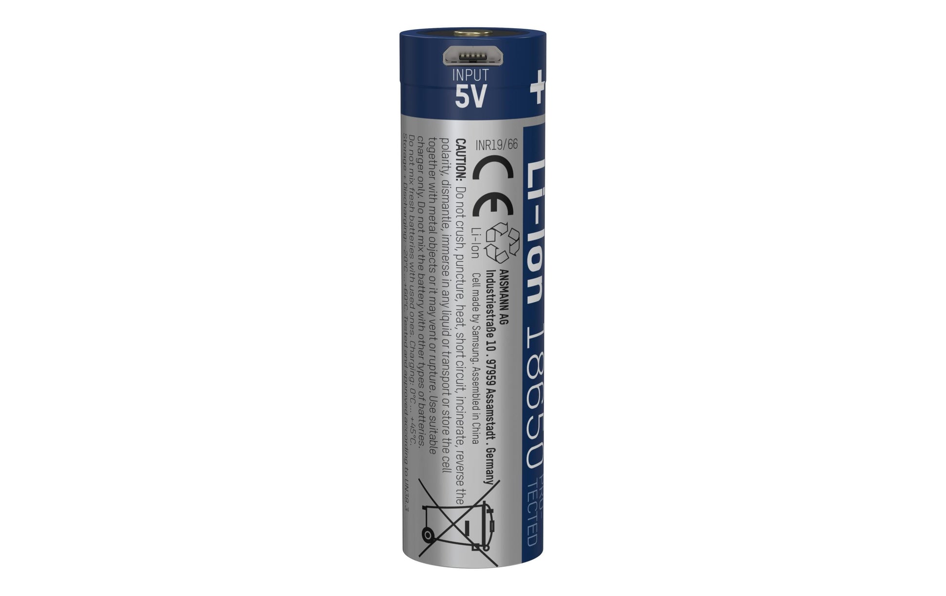 Ansmann 18650 Akku 3,6 V 3400 mAh 12,24 Wh Li-Ion – für Geräte
