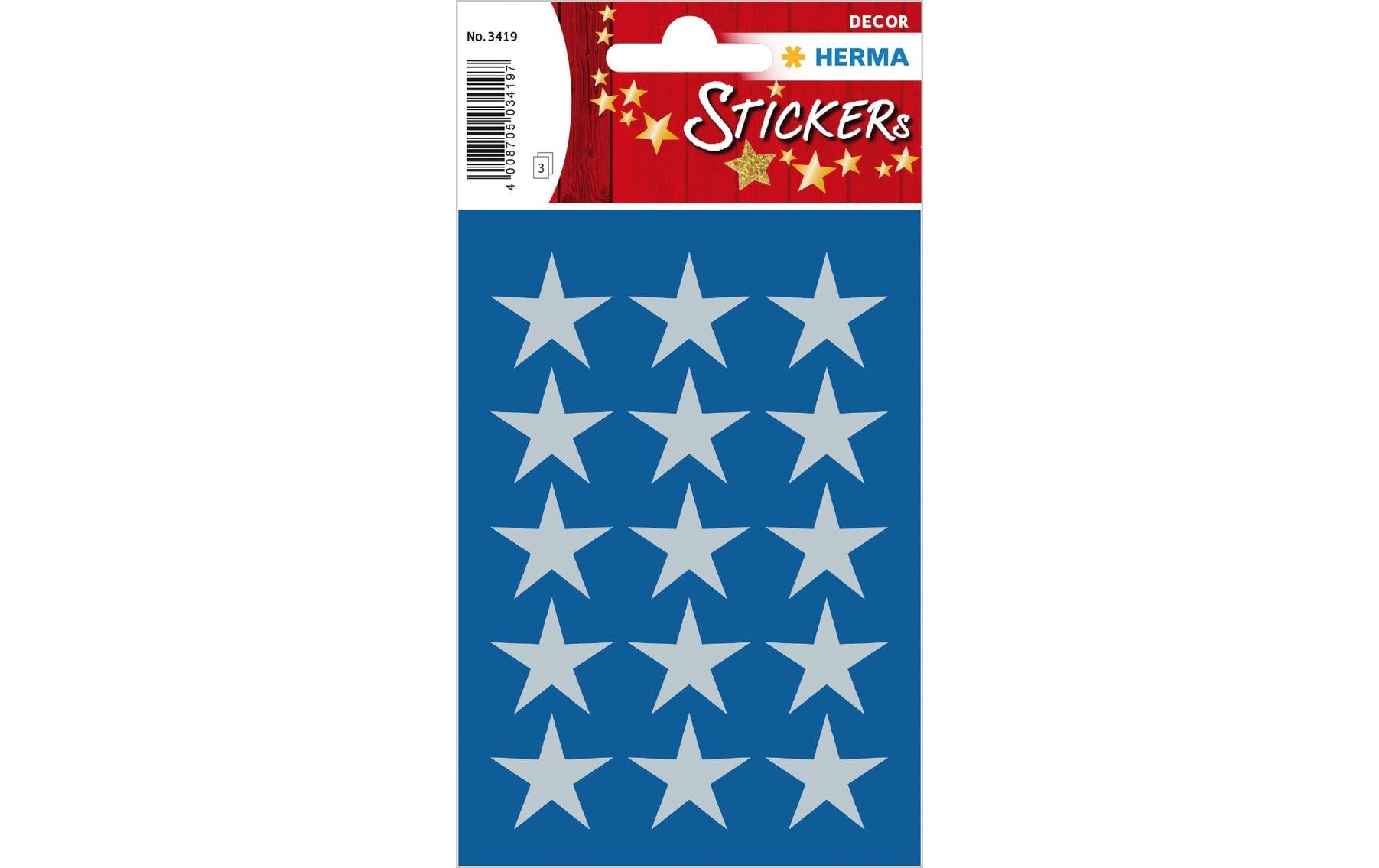 HERMA Geschenketiketten – Sterne – 45 Etiketten – permanent