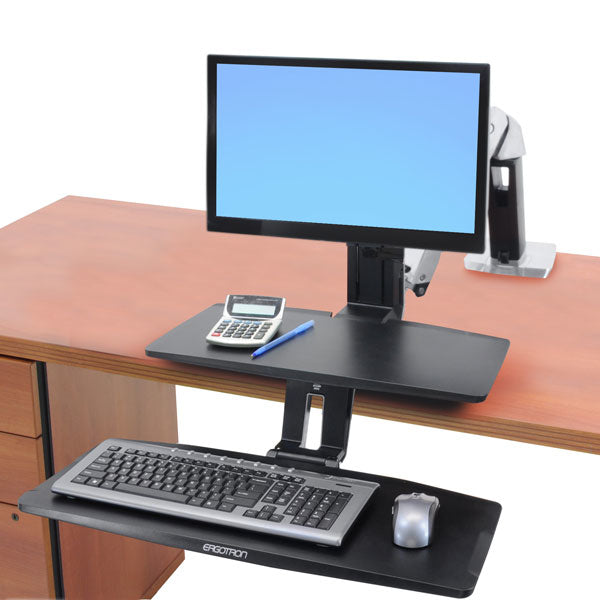 Ergotron WorkFit A Down LD – Tischhalterung, Standfuss, bis 24", 9,1 kg