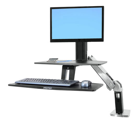 Ergotron WorkFit A Down LD – Tischhalterung, Standfuss, bis 24", 9,1 kg