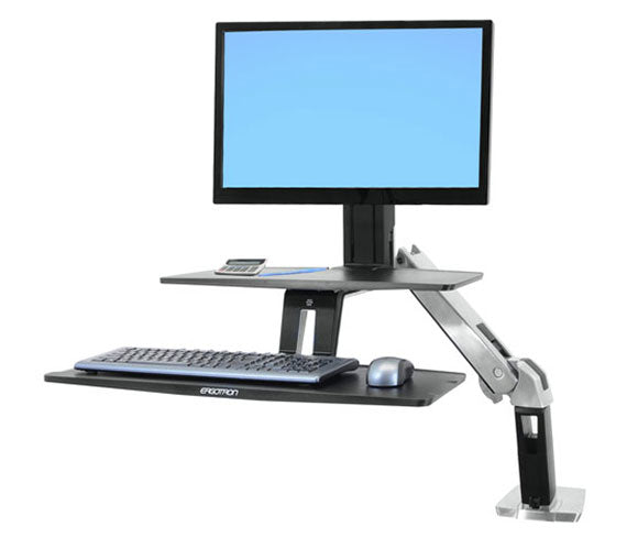 Ergotron WorkFit A Down HD – Tischhalterung, bis 27", 11 kg, höhenverstellbar, neigen/schwenken, drehen