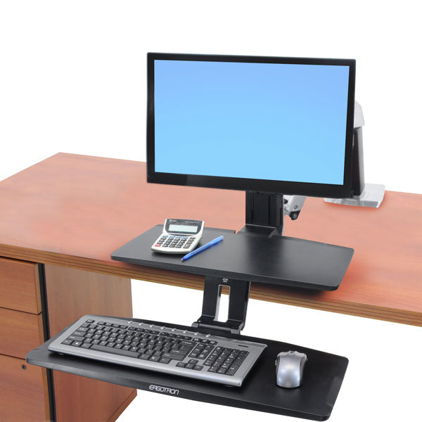 Ergotron WorkFit A Down HD – Tischhalterung, bis 27", 11 kg, höhenverstellbar, neigen/schwenken, drehen