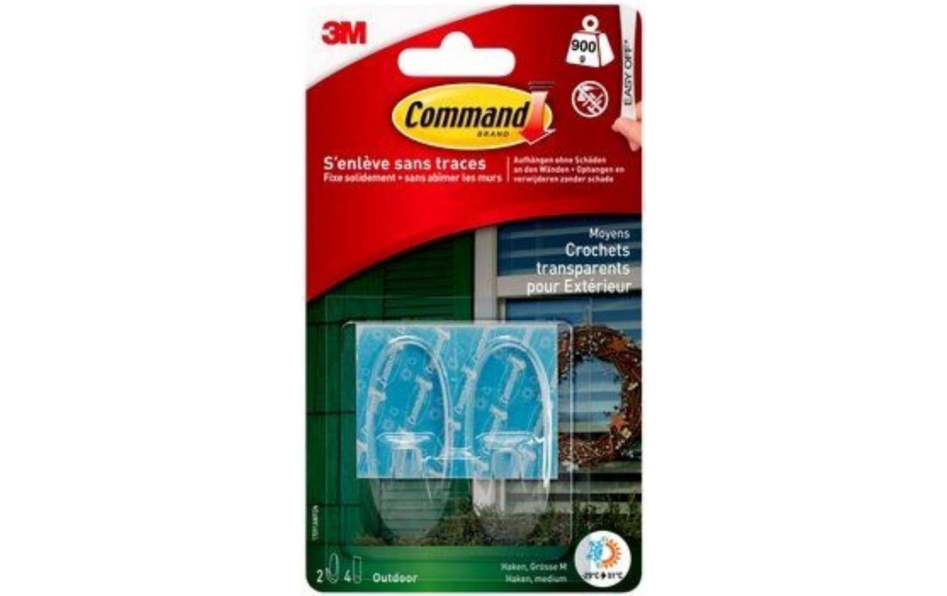 3M Haken – Kunststoff – Transparent – 0,9 kg