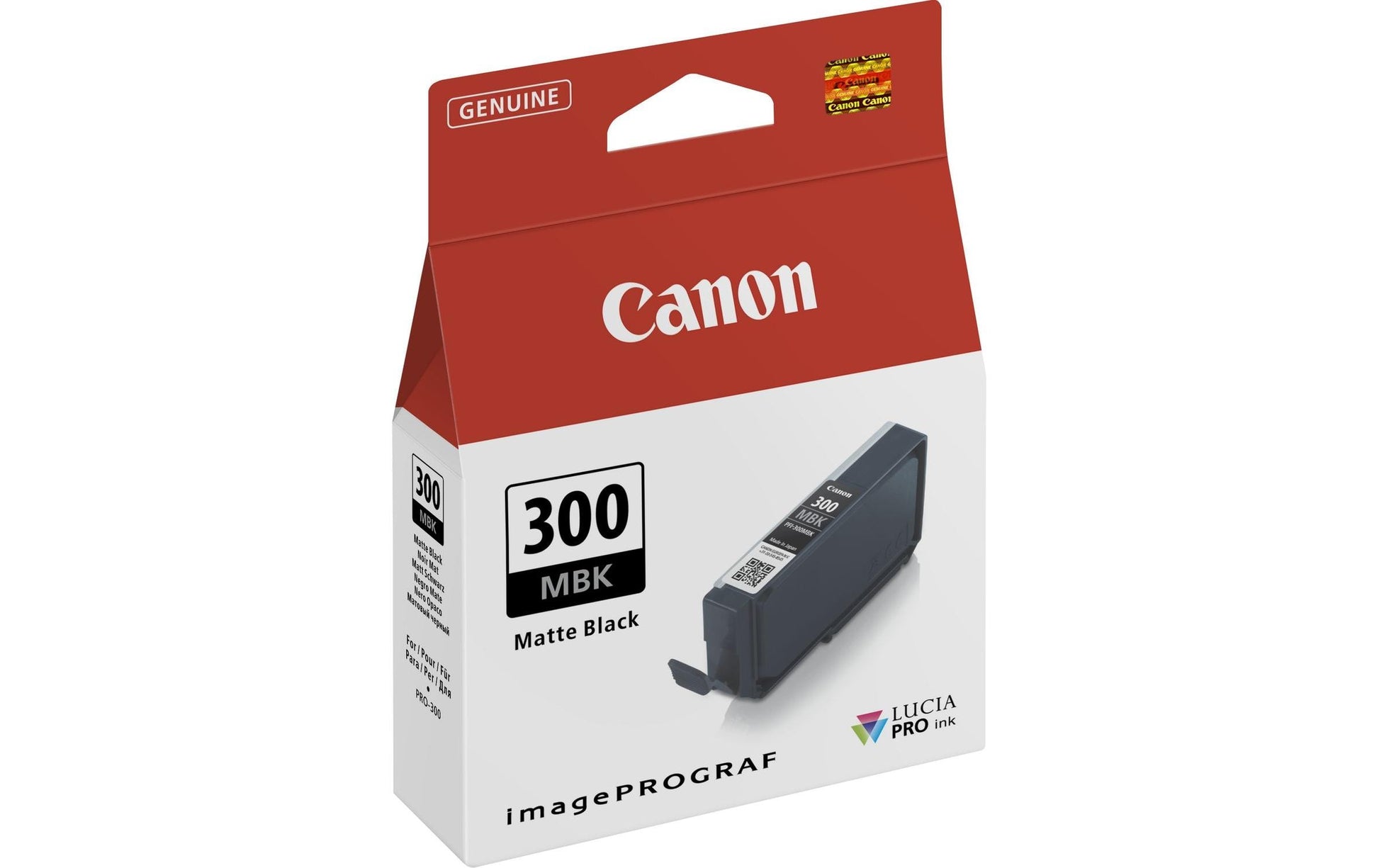 Canon Tintenpatrone PFI-300 MBK, schwarz, 14,4 ml – für PFI-300