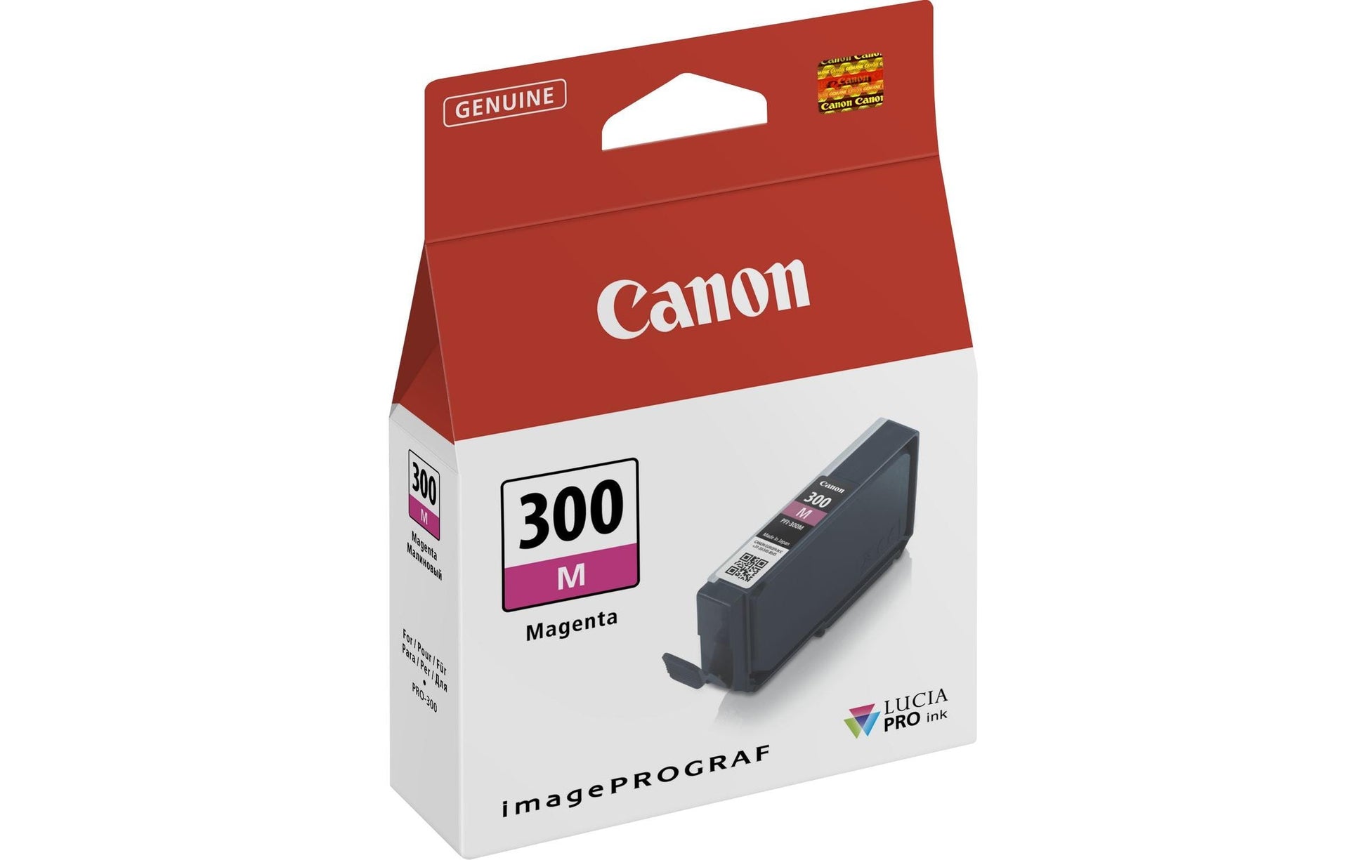 Canon Tintenpatrone PFI-300 M, magenta, 14,4 ml, original – für Canon imagePROGRAF u. a.